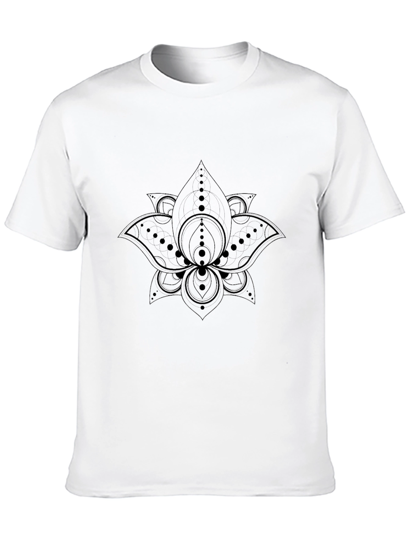 Black Lotus Graphic Black T-Shirt - Modern Comfort view 10