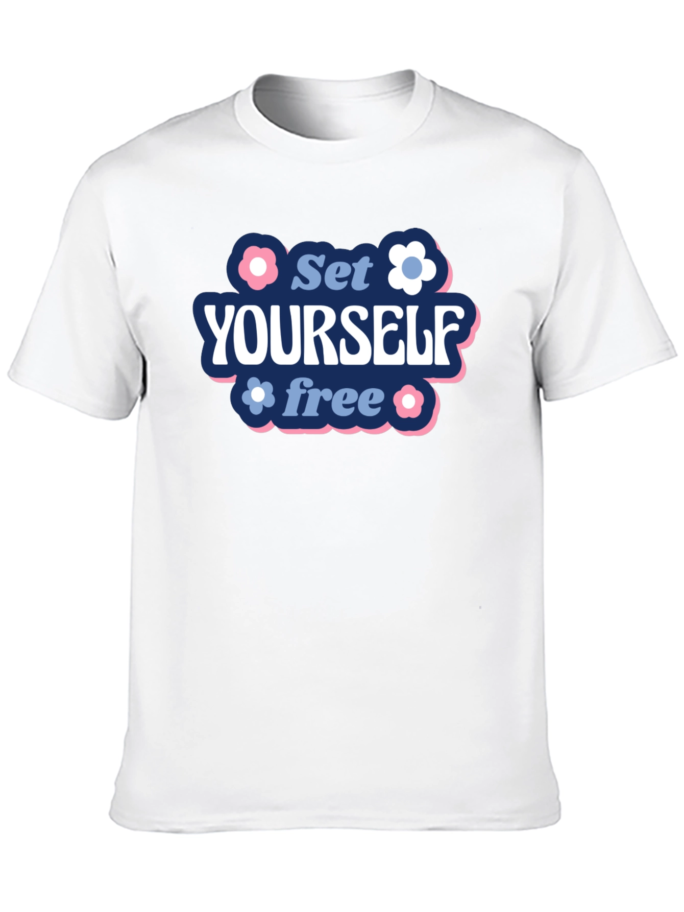 Black Set Yourself Free Graphic Tee view 10