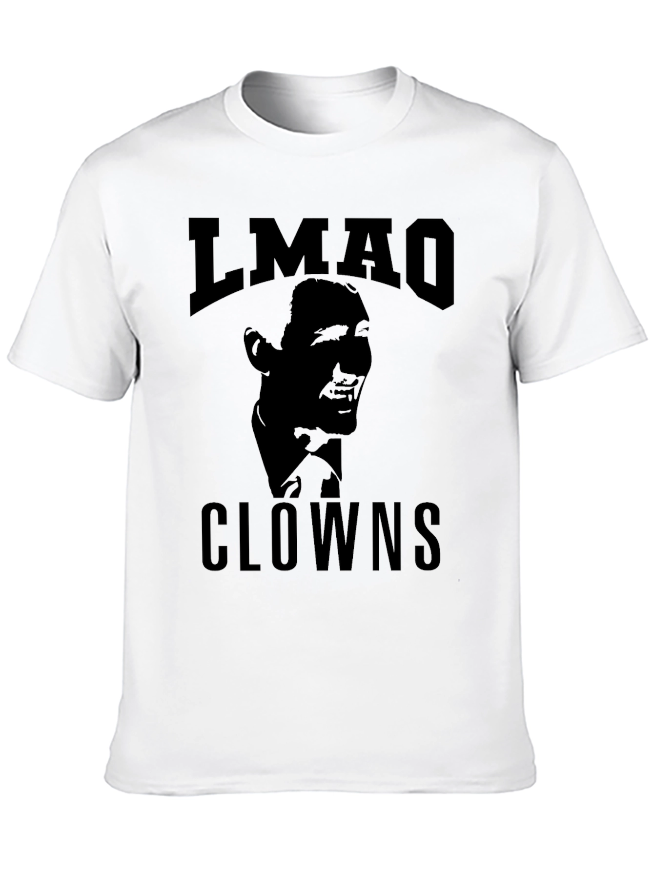 Black LMAO Clowns Graphic Tee - Black Cotton Blend view 10