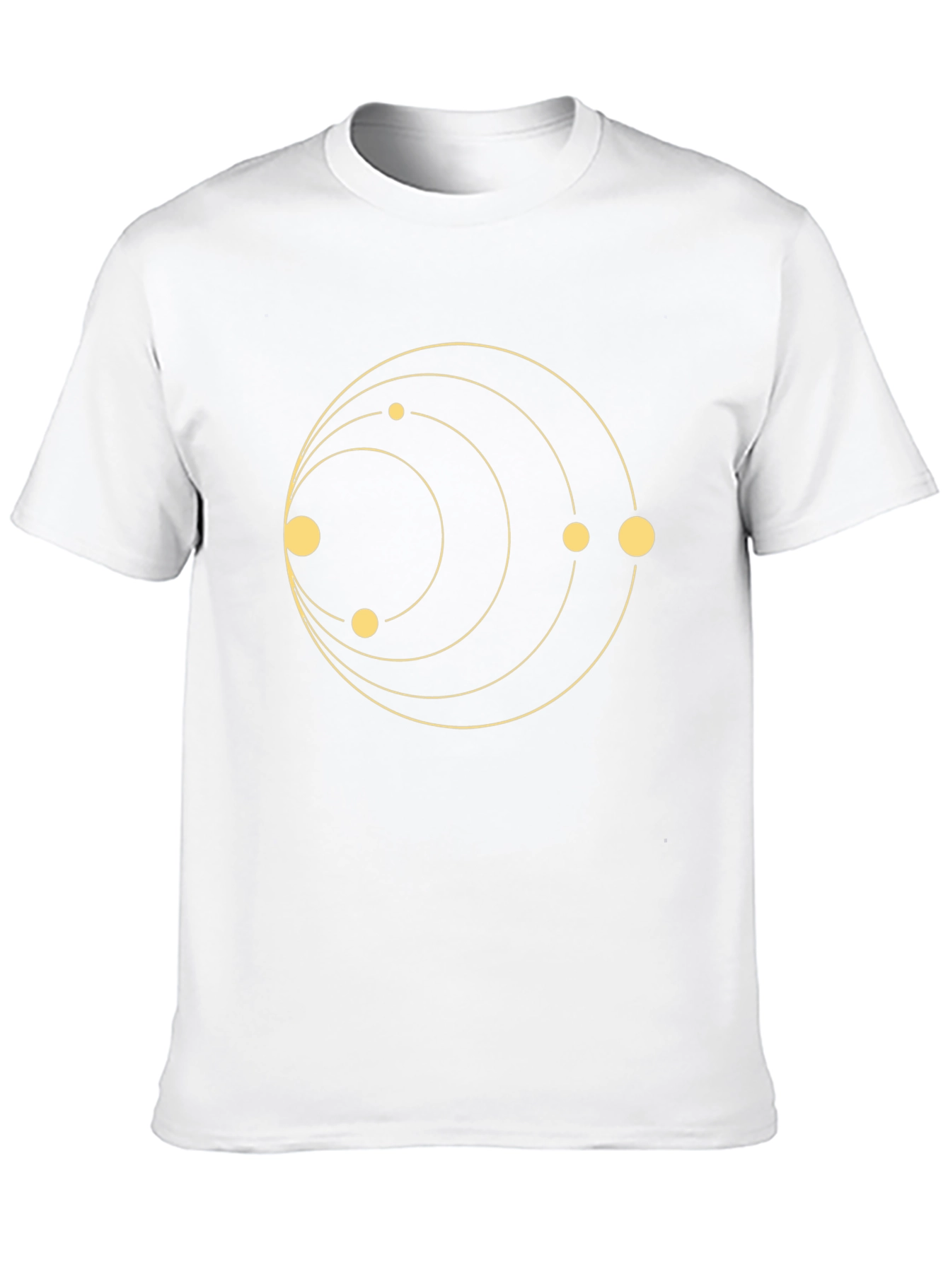 Black Planetary Orbit Graphic T-Shirt - Black view 10