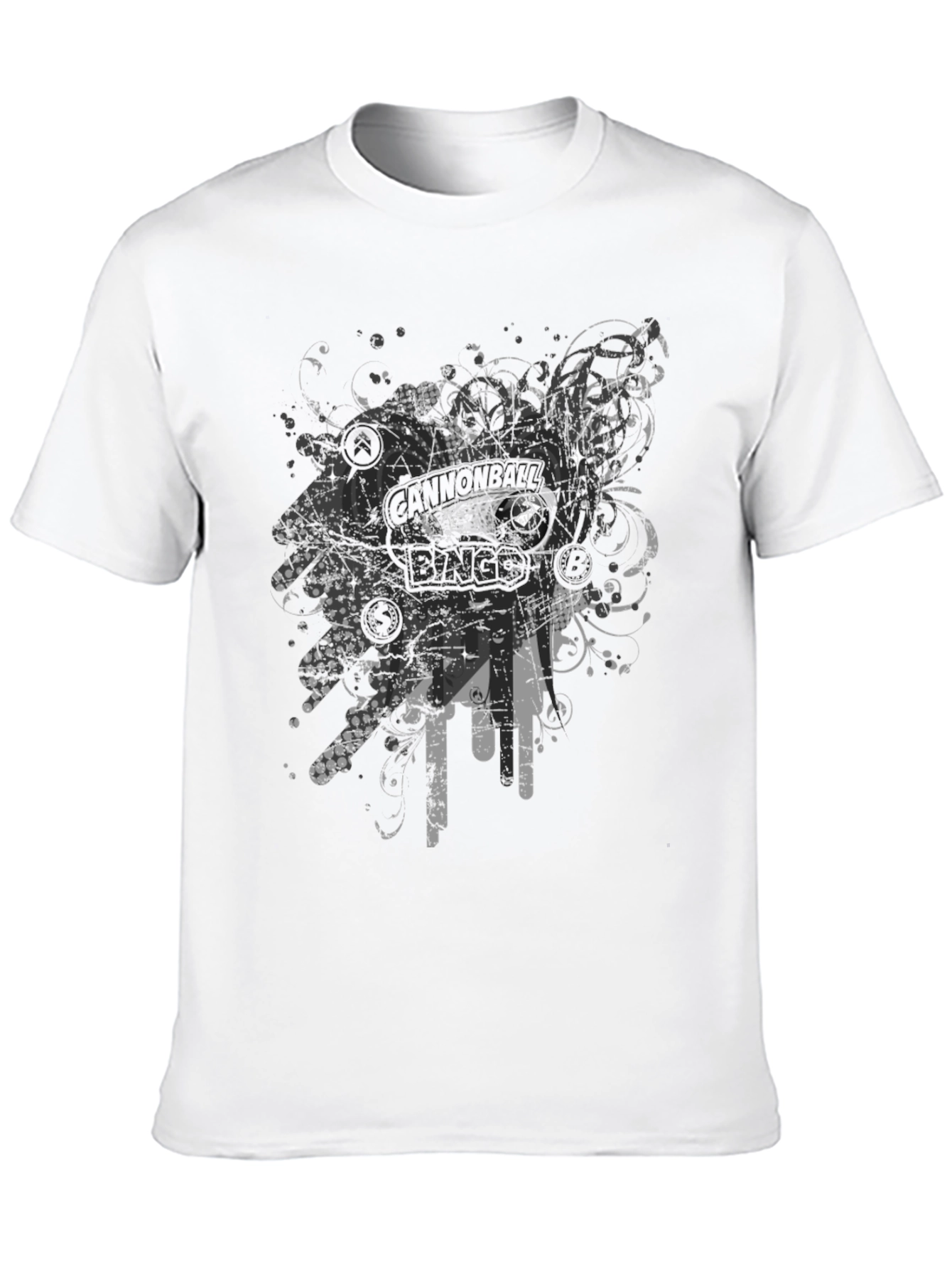 Edgy Bingo Graphic Black Tee - 10