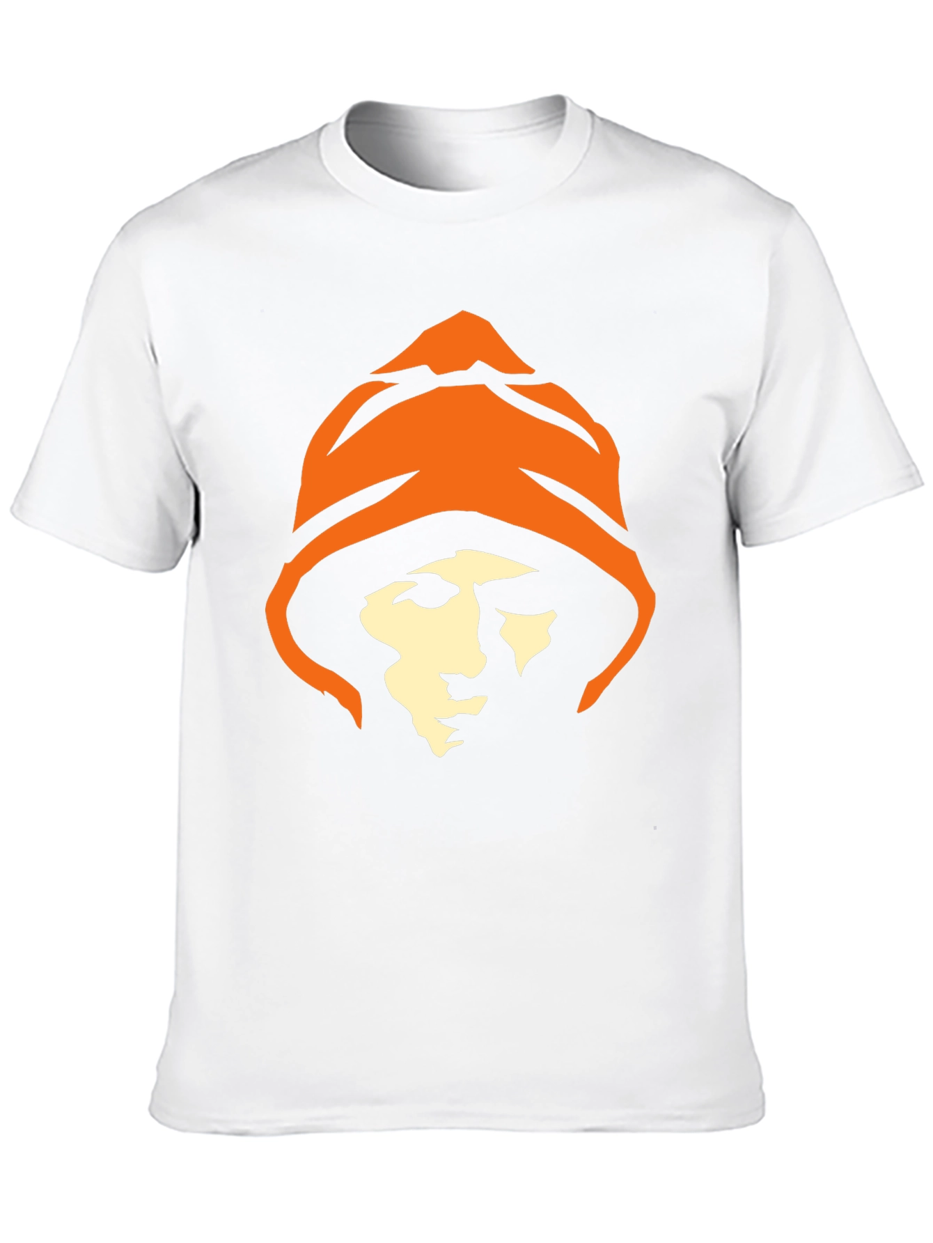 Black Hooded Figure Graphic Tee - Black Cotton T-Shirt view 10