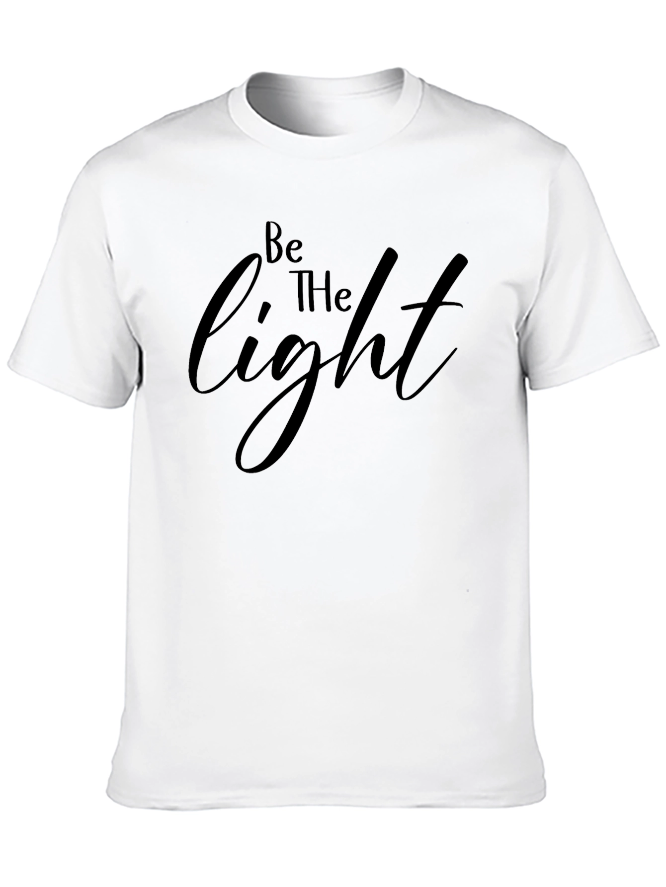 Black Be The Light Black Graphic T-Shirt view 10