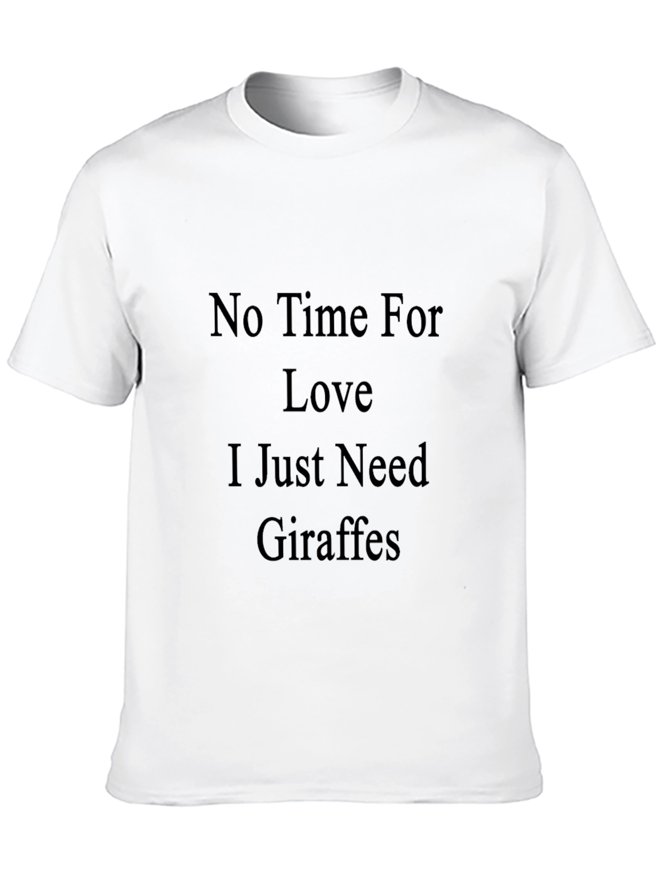 Black Giraffe Lover's T-Shirt - No Time For Love view 10