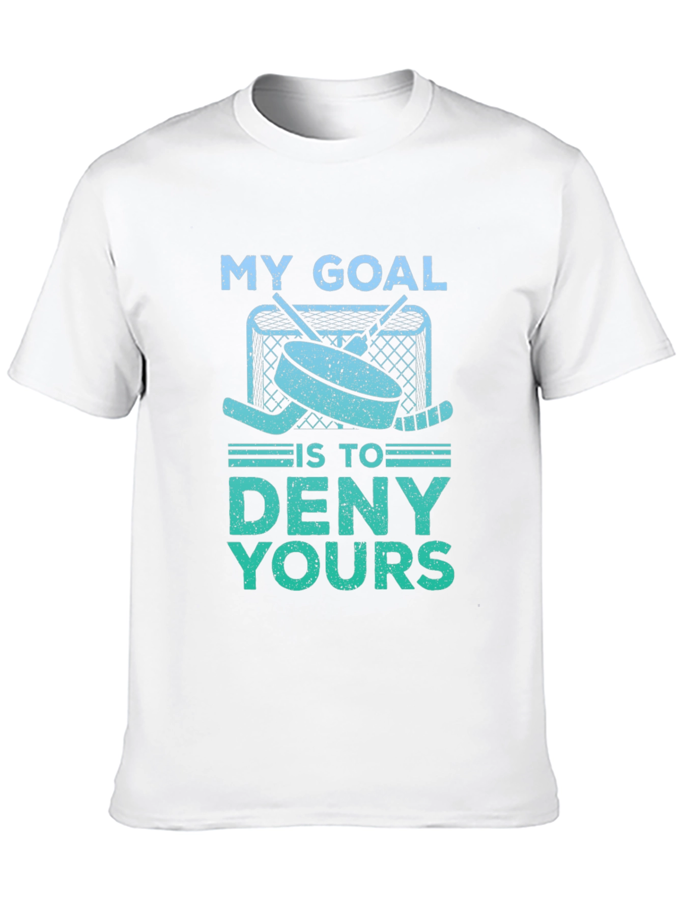 Black Hockey Goal T-Shirt - Deny Yours! view 10