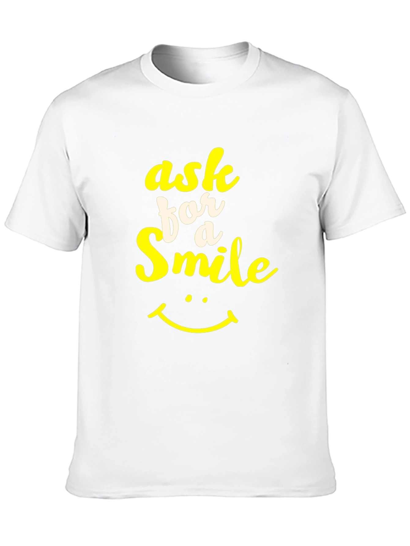 Black Ask for a Smile Graphic Tee - Black view 10