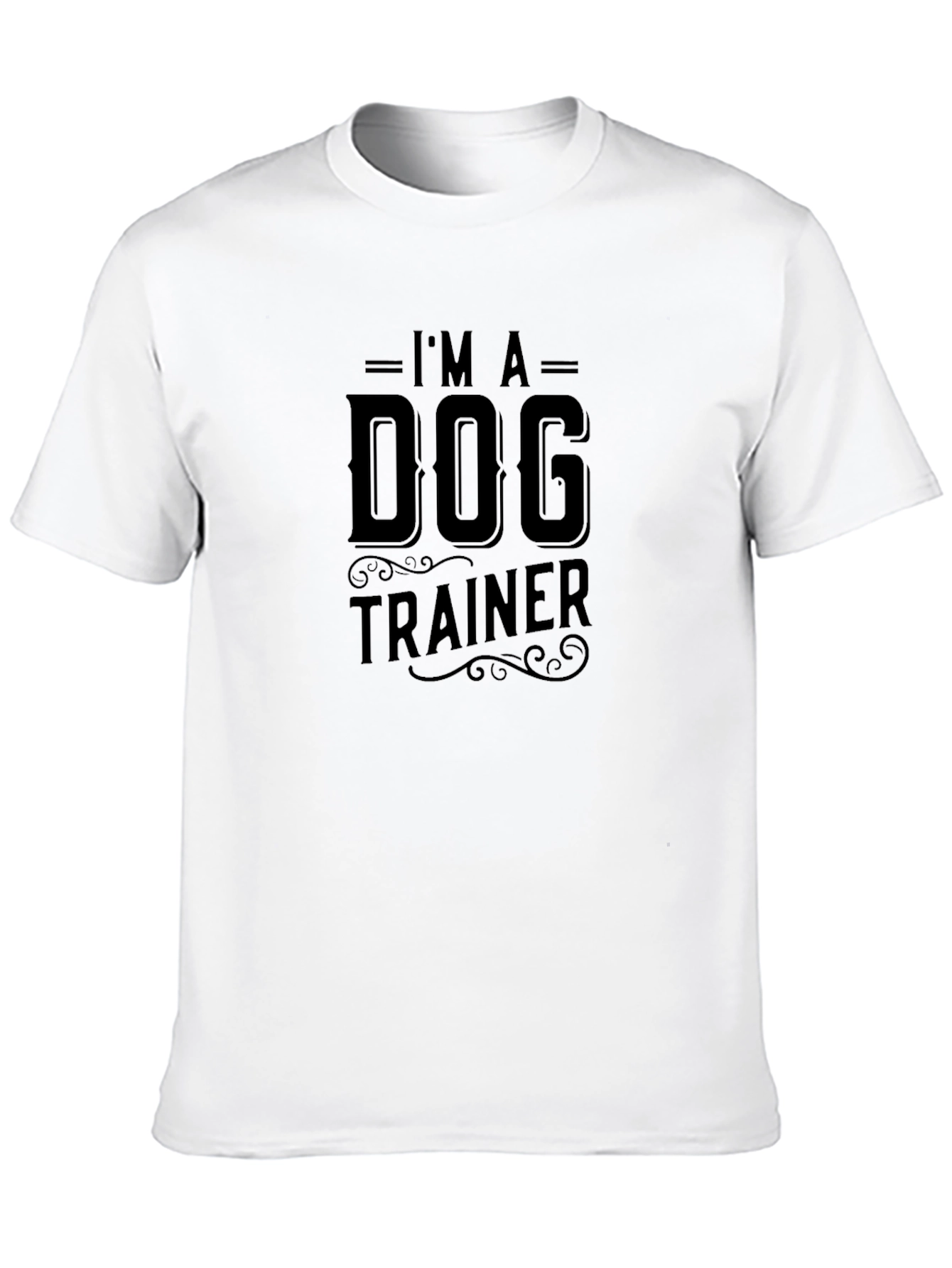Black Dog Trainer Graphic T-Shirt - Black Cotton Tee view 10