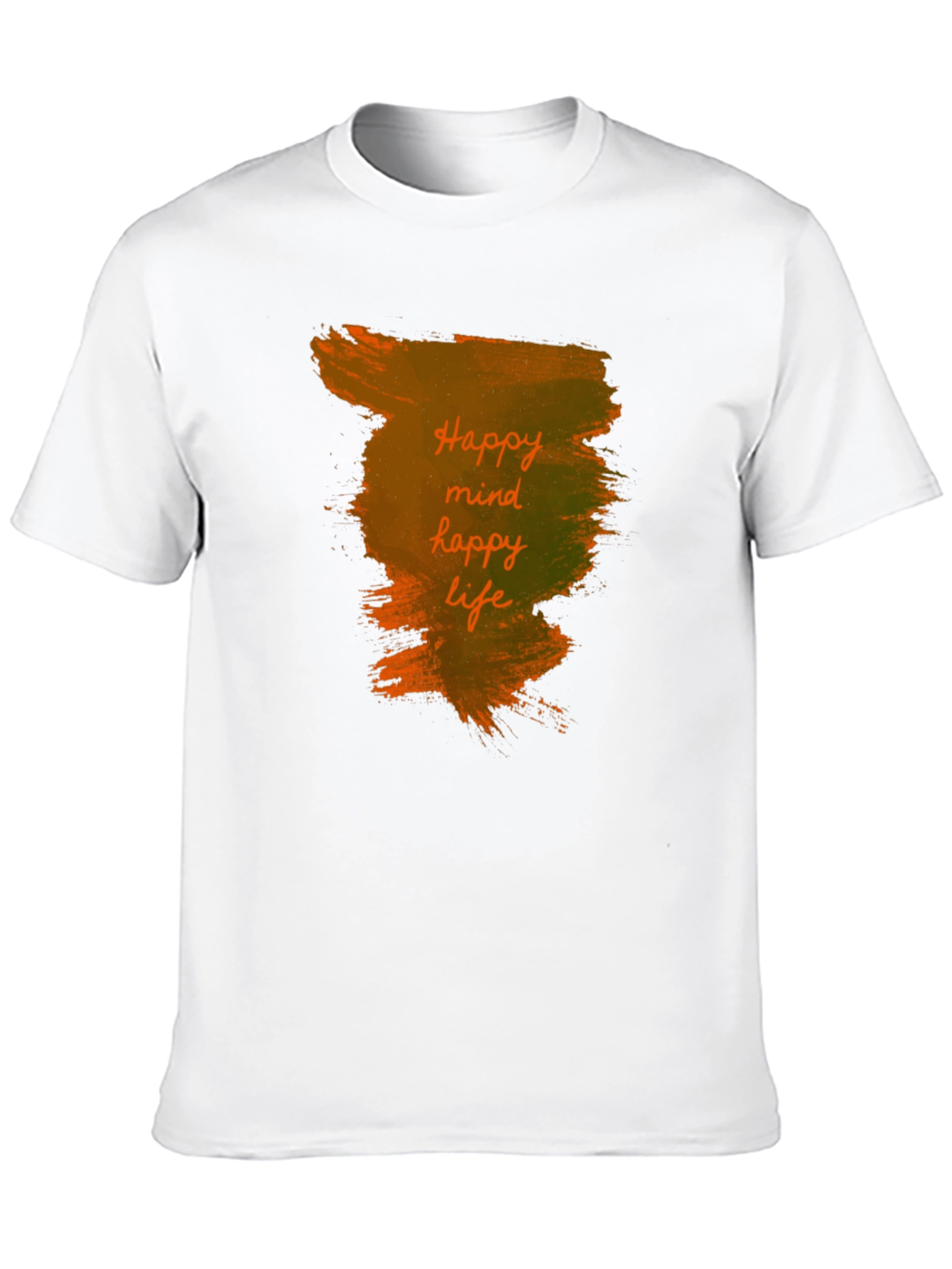 Black Happy Mind, Happy Life Black T-Shirt view 10