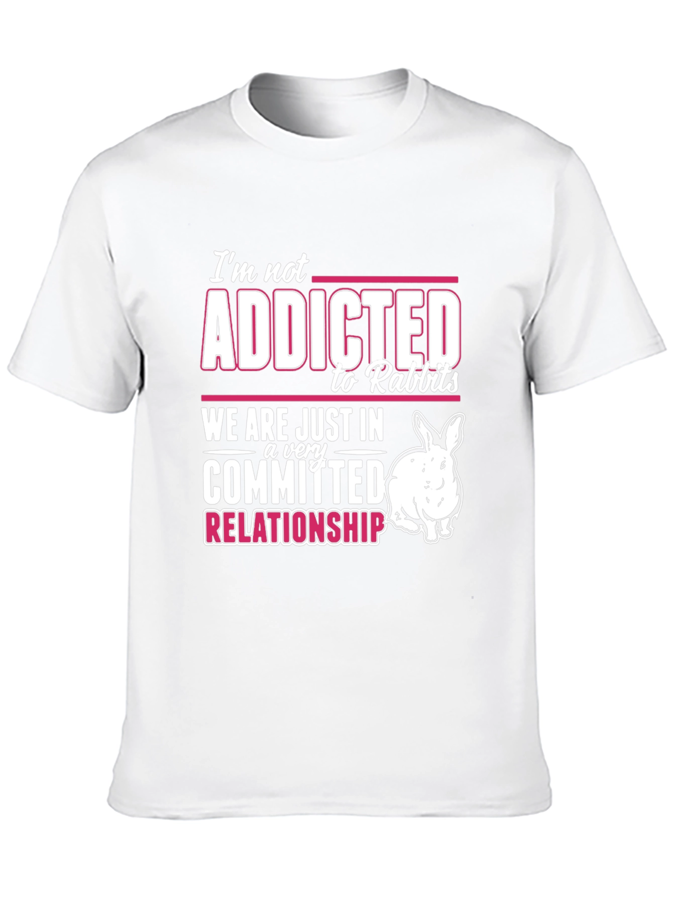 Black Rabbit Lover T-Shirt: I'm Not Addicted! view 10