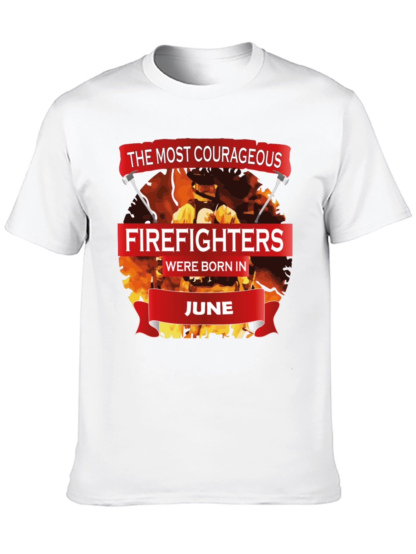 Black Courageous Firefighters Born in June T-Shirt view 10