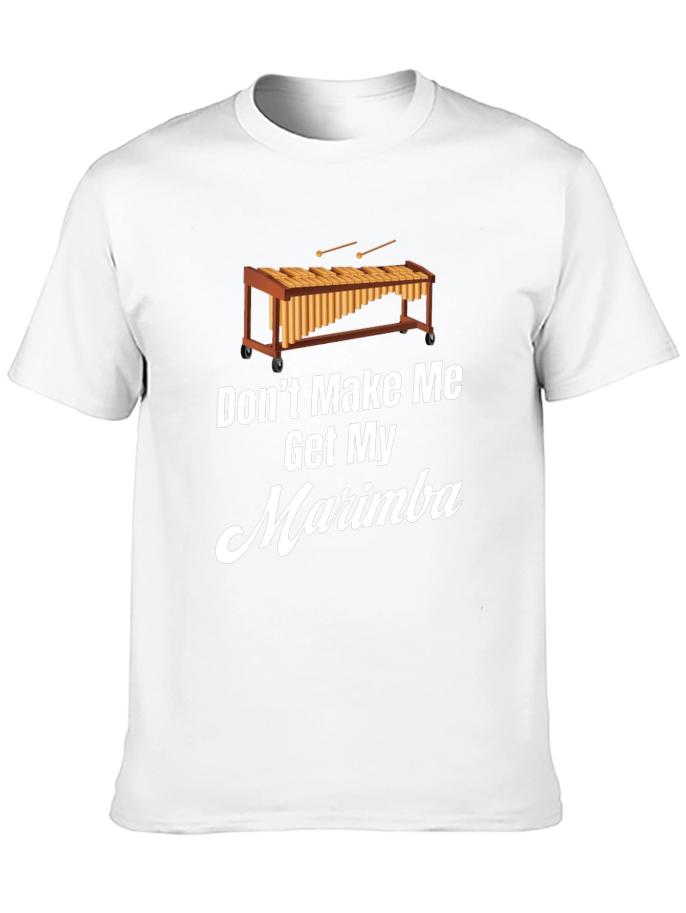 Black Don't Make Me Get My Marimba T-Shirt view 10