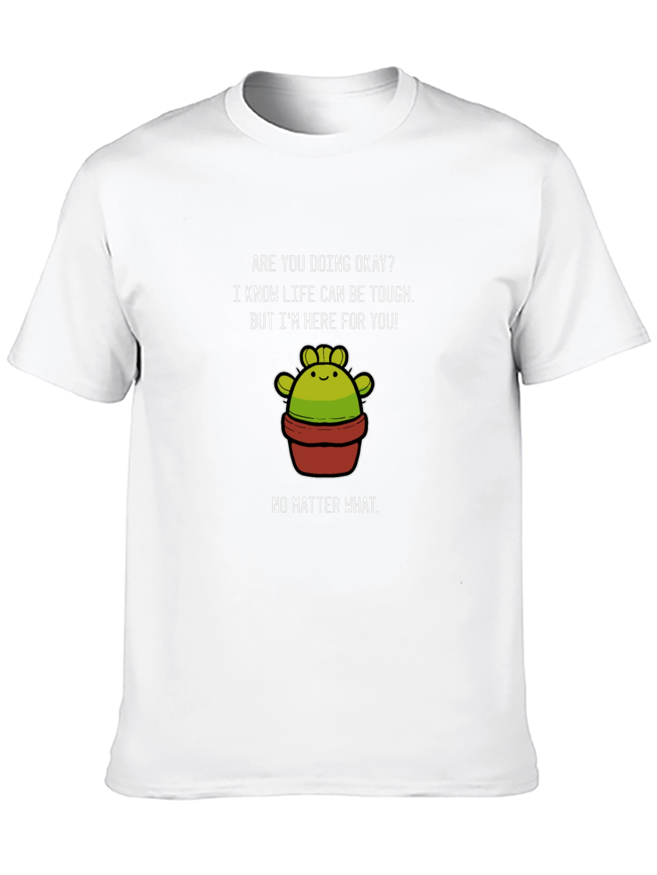 Black Supportive Cactus Graphic T-Shirt - Here For You view 10