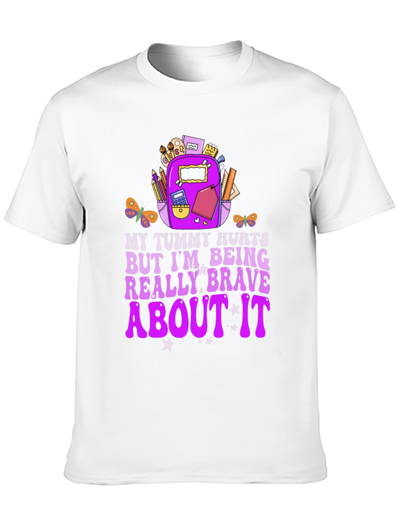Black My Tummy Hurts Brave Graphic Tee view 10