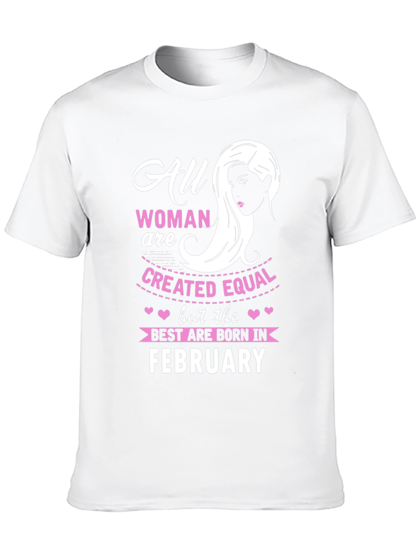 Black All Women Are Created Equal February Birthday T-Shirt view 10