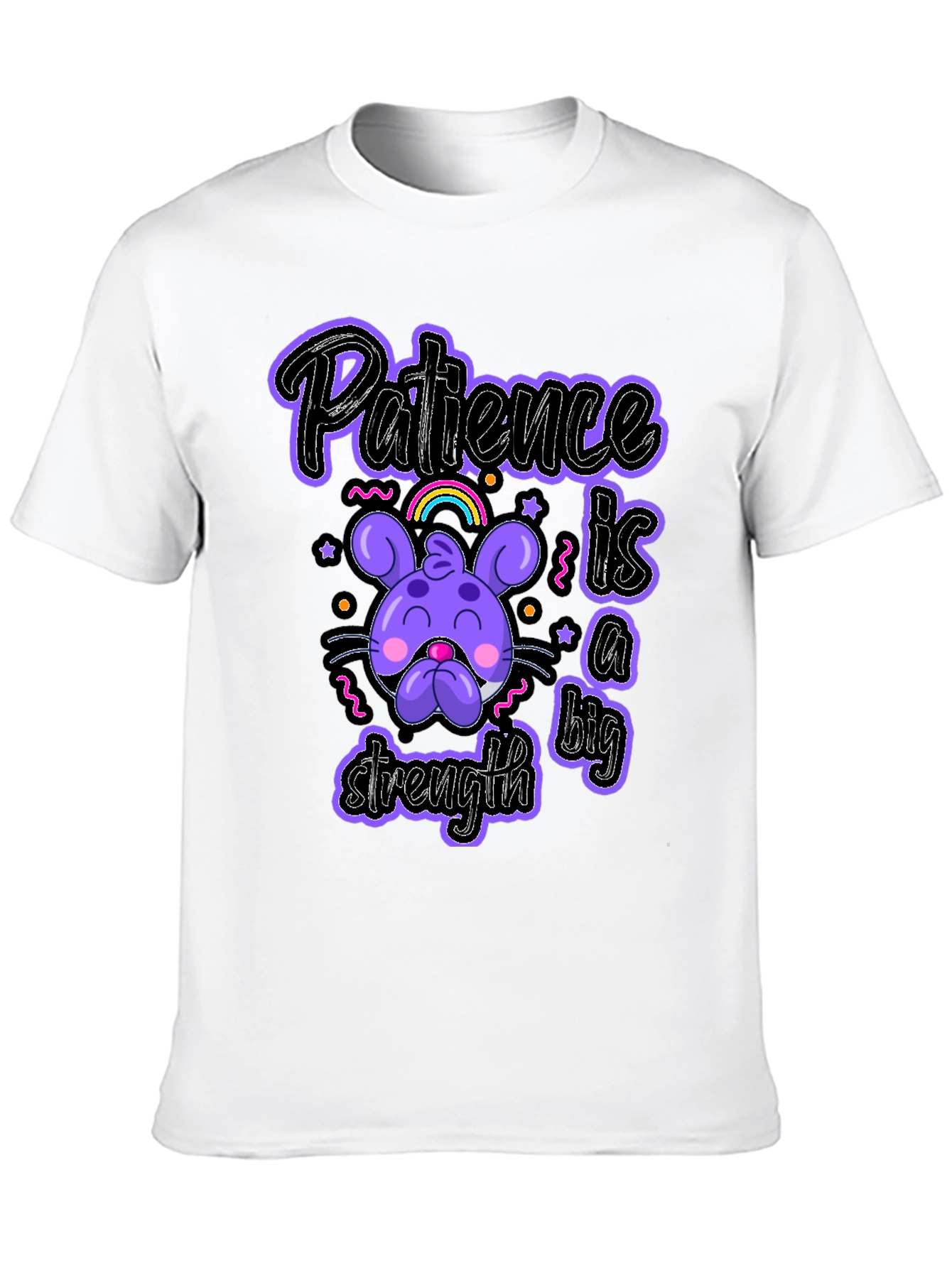 Black Patience is a Strength Graphic T-Shirt view 10