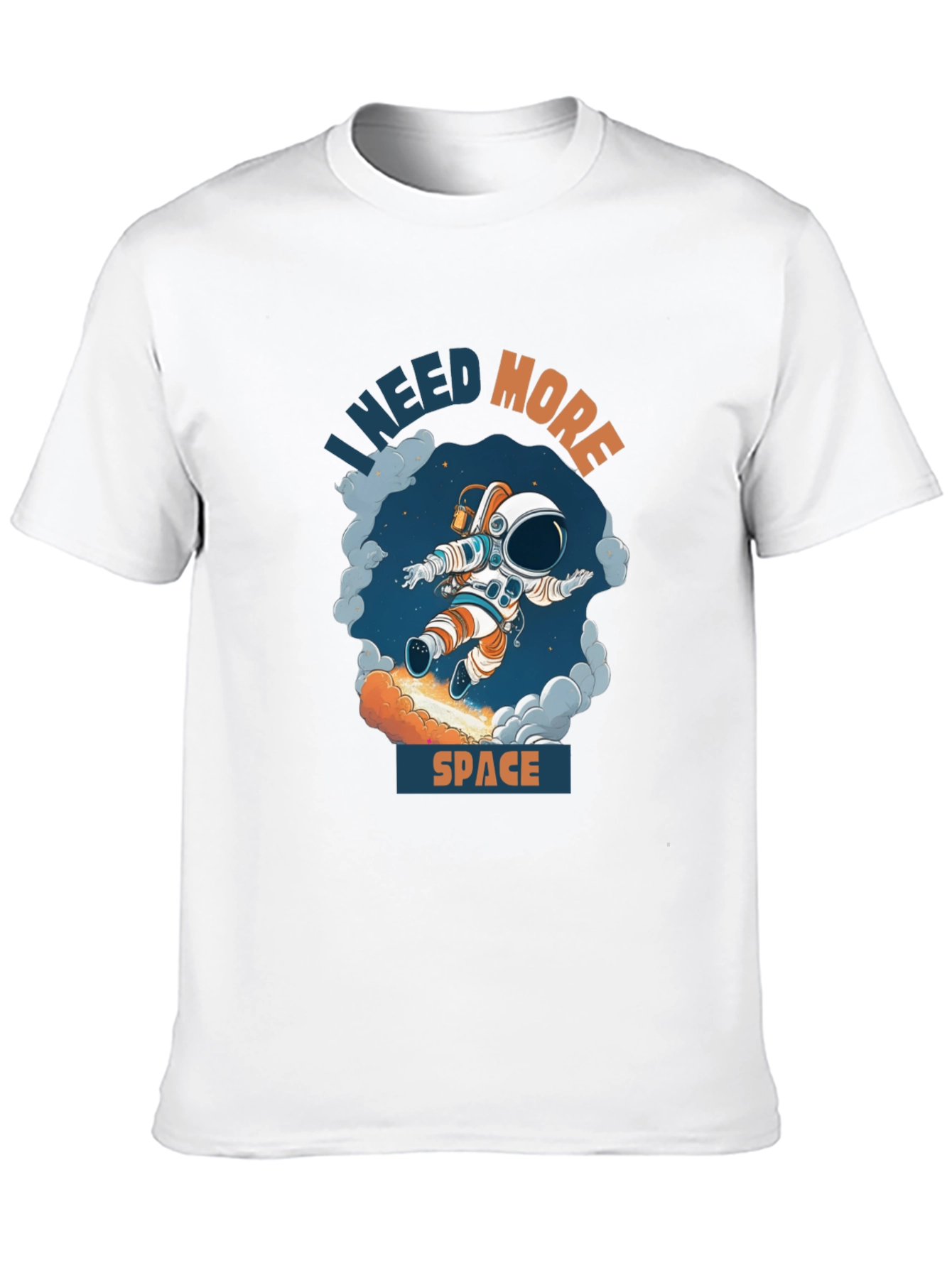 Black I Need More Space T-Shirt - Astronaut Design view 10