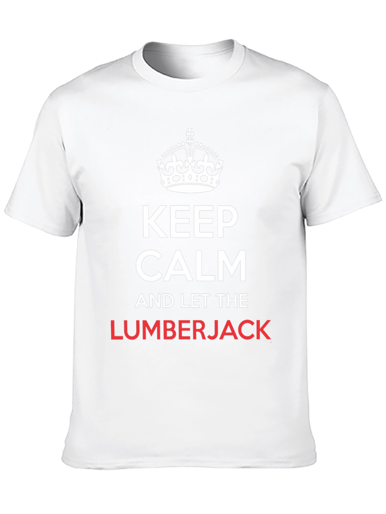 Black Keep Calm Lumberjack T-Shirt Funny Tee view 10