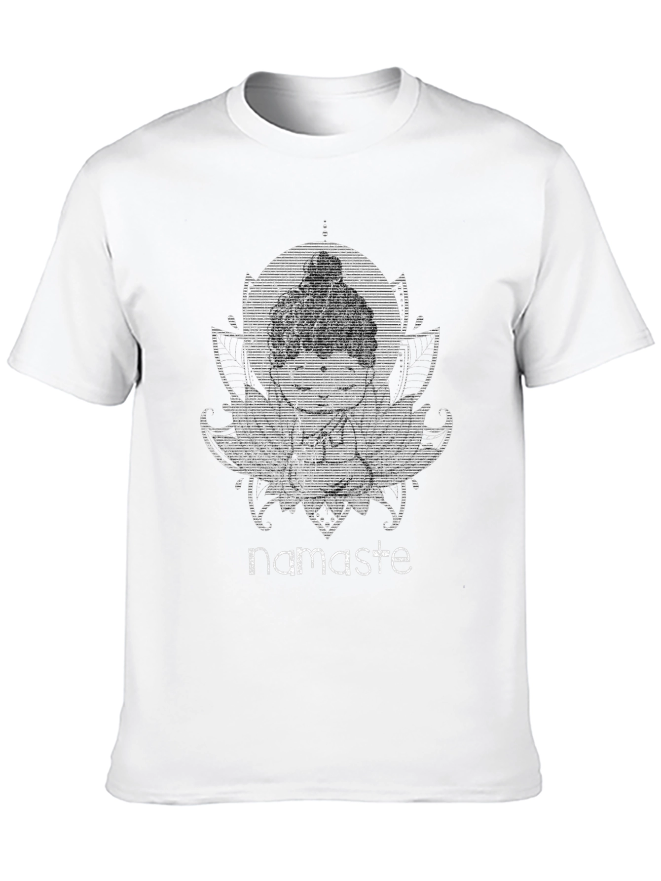 Black Namaste Buddha Graphic T-Shirt view 10