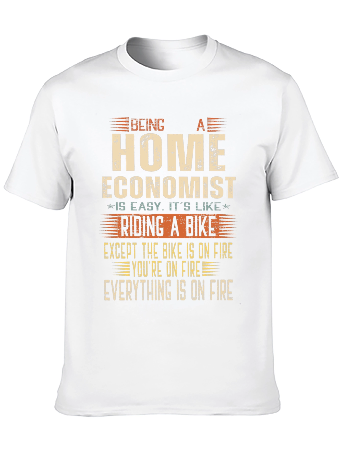 Black Home Economist On Fire T-Shirt view 10