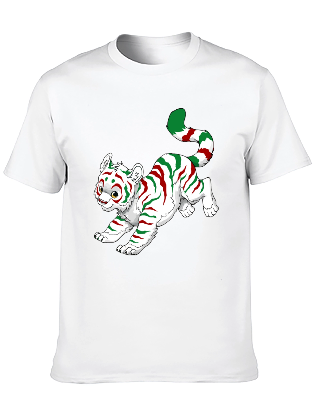 Black Festive Tiger Graphic Tee view 10