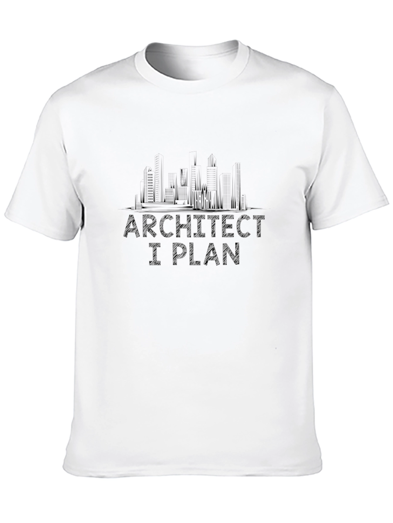 Black Architect I Plan Funny Graphic Tee view 10