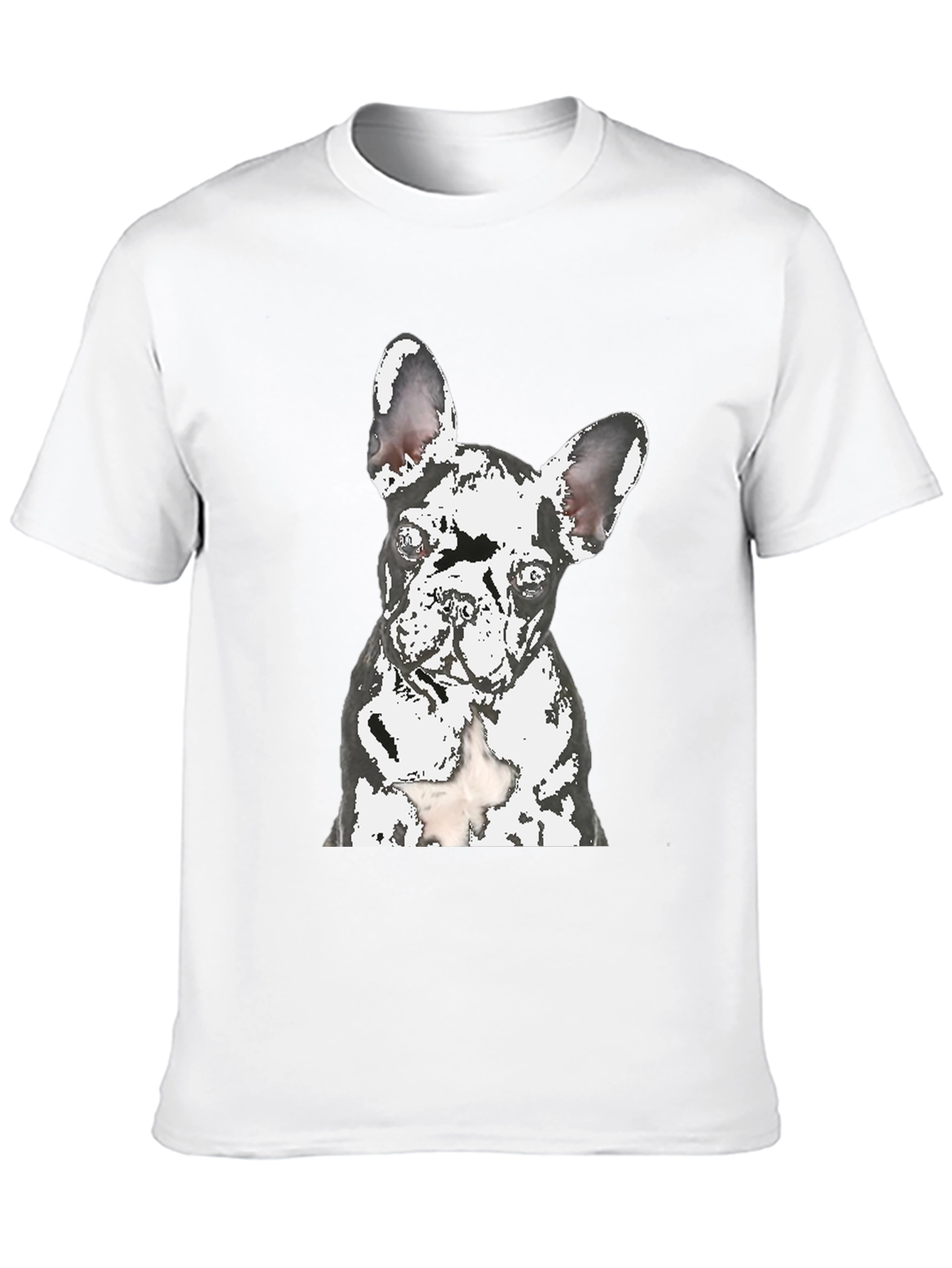 Black Dog Graphic T-Shirt - Modern Crew Neck Tee view 10
