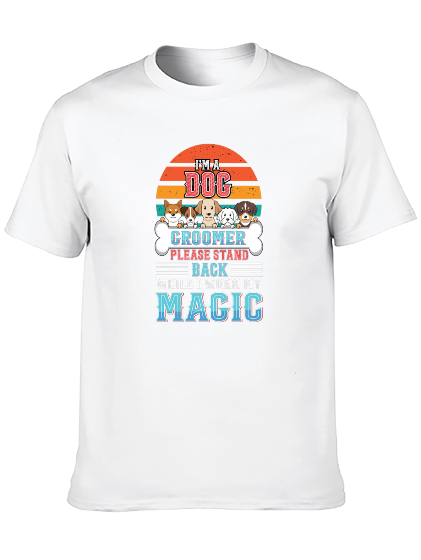 Black Dog Groomer Magic T-Shirt - Pet Lover Tee view 10