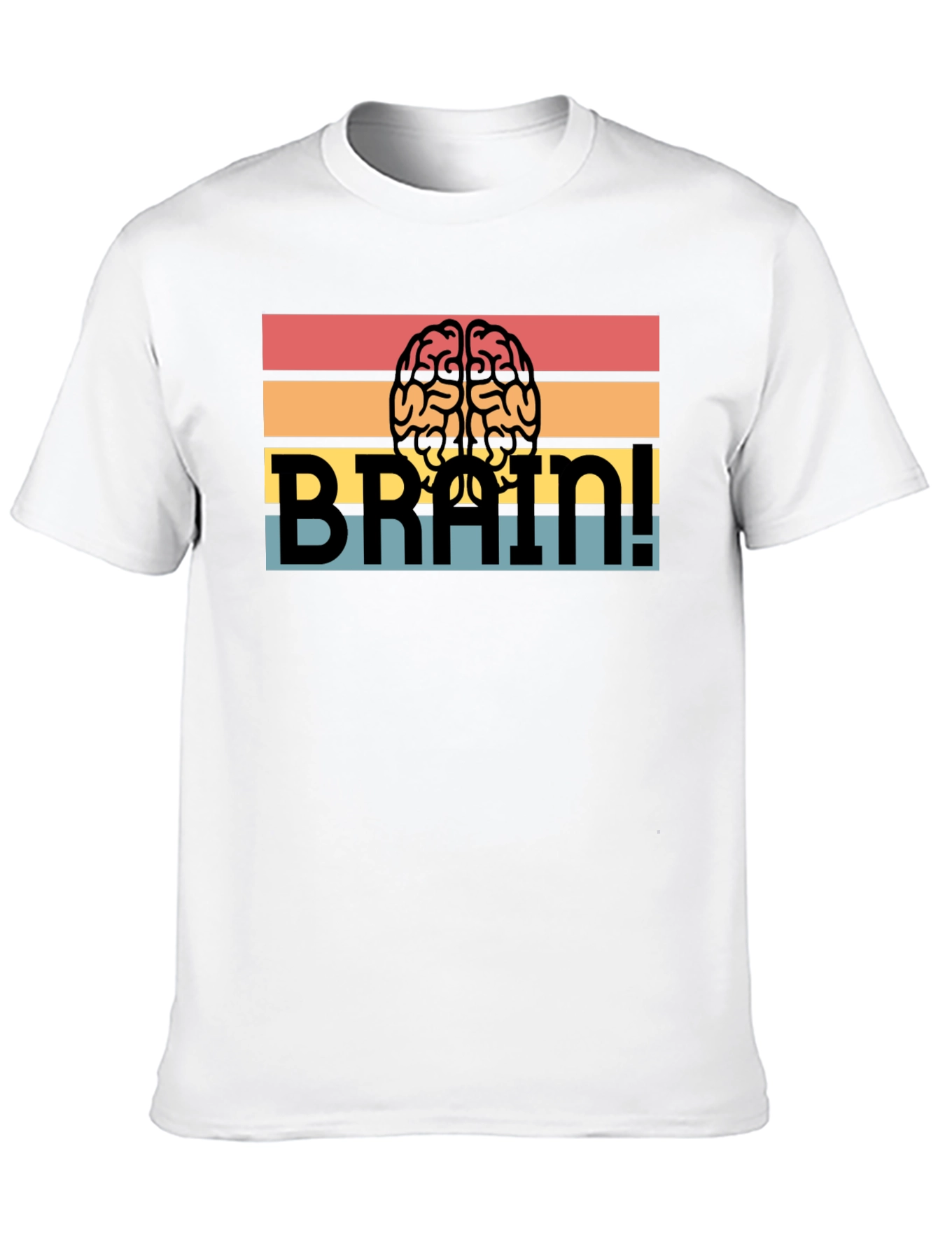 Black Brain! Graphic T-Shirt - Retro Design view 10