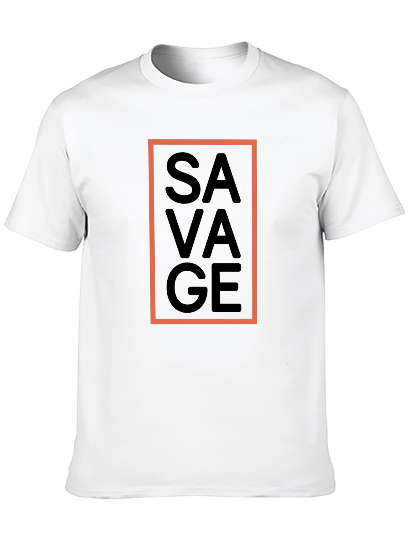 Black Savage Graphic Tee - Black Crew Neck T-Shirt view 10