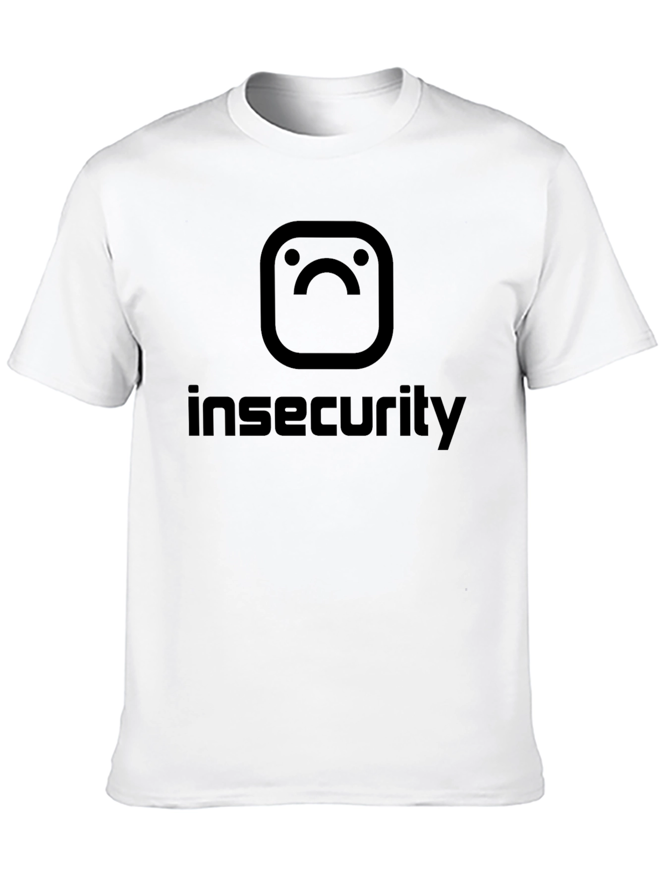Black Insecurity Instagram-Inspired Graphic T-Shirt view 10