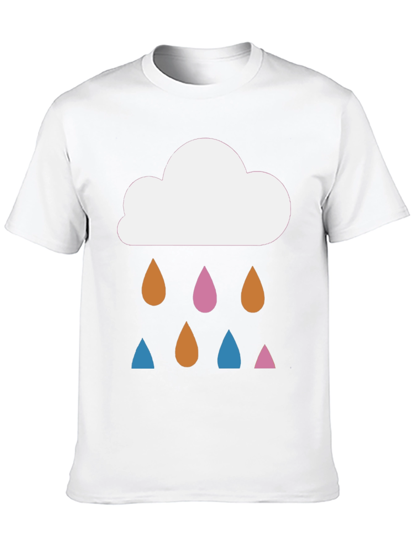 Black Cloud Raindrop T-Shirt: Stylish Graphic Tee view 10
