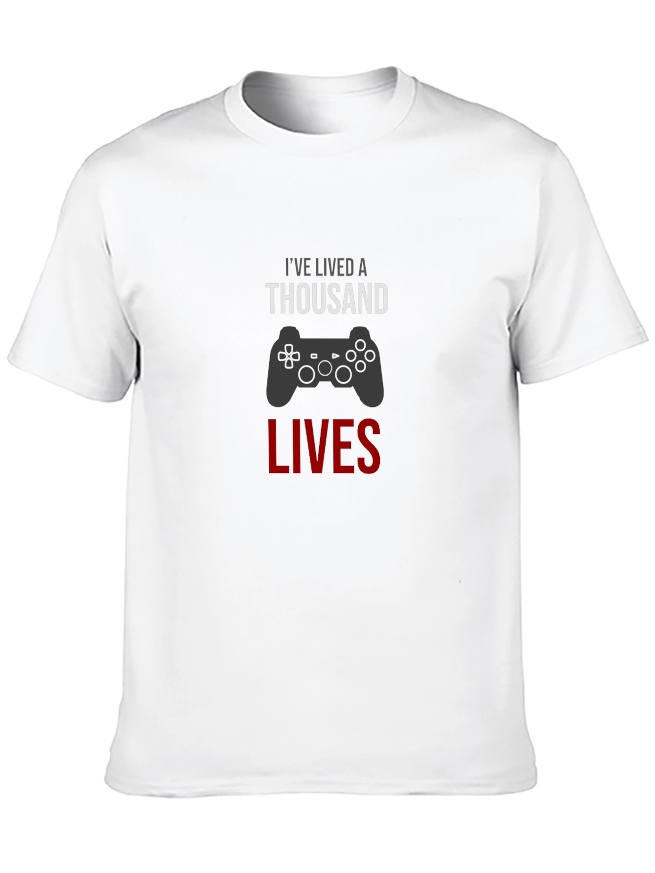 Black Gamer T-Shirt - I've Lived A Thousand Lives view 10