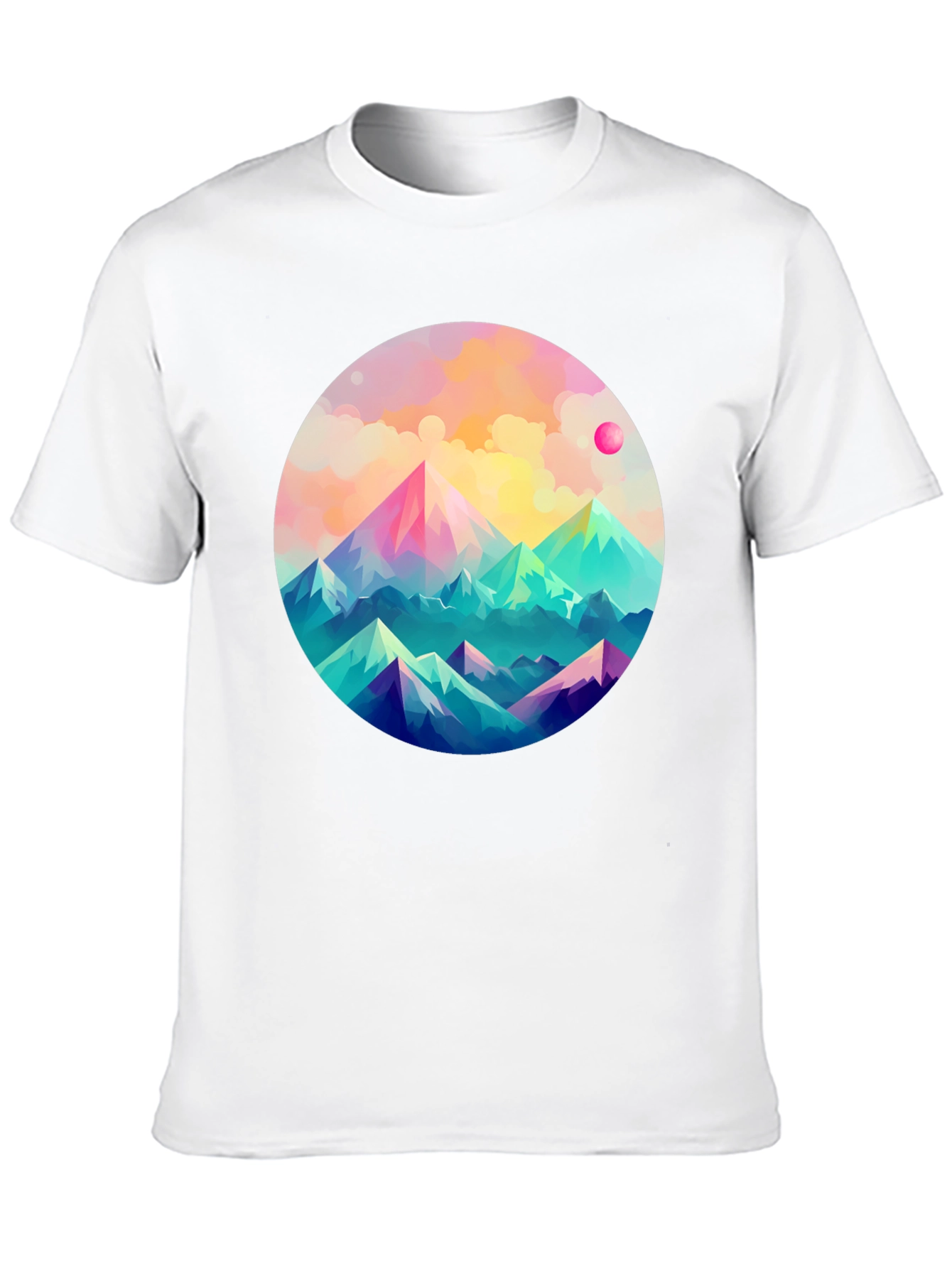 Black Mountainscape Graphic Tee - Artistic Comfort view 10