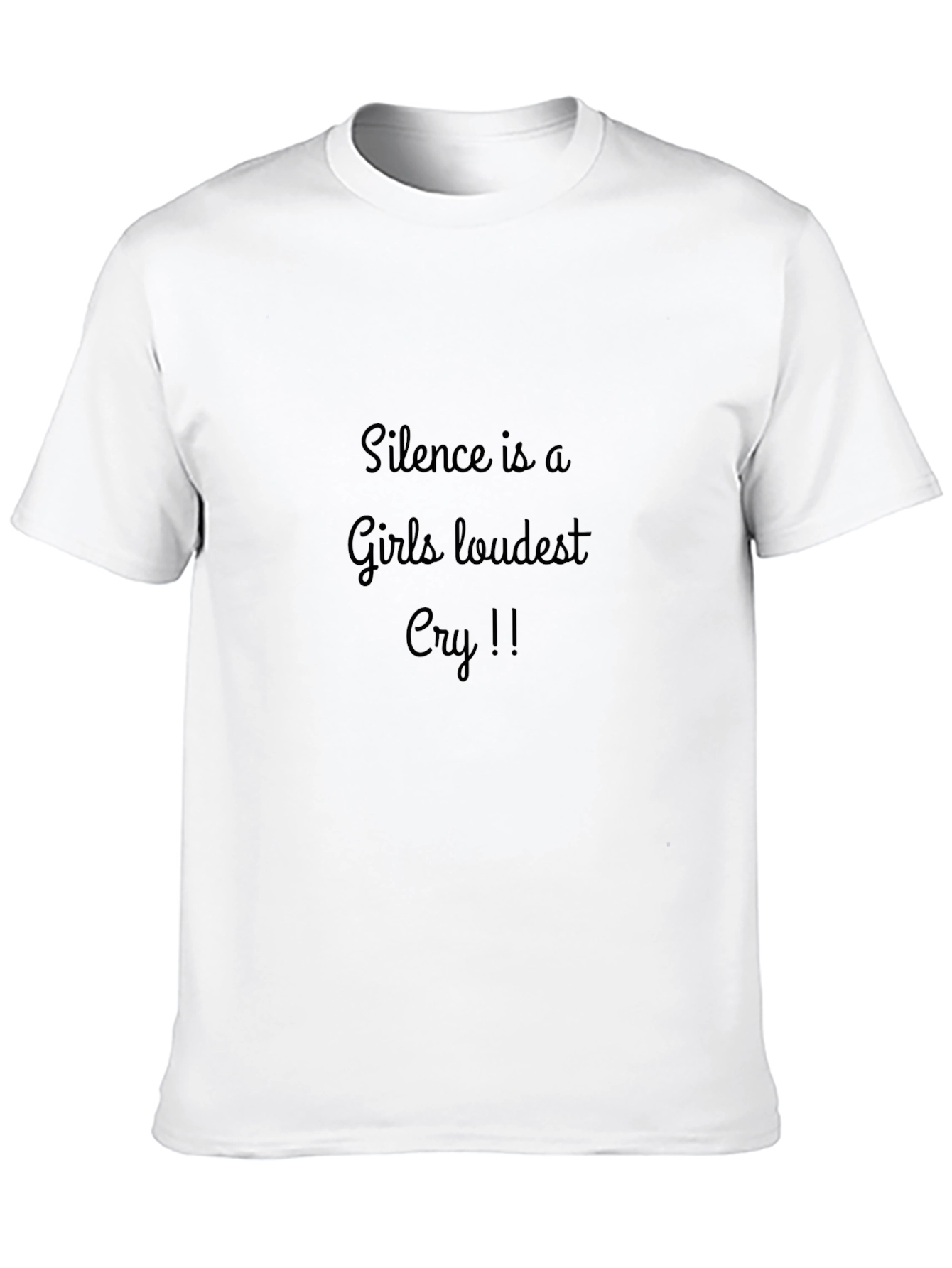 Black Silence is a Girl's Loudest Cry Black T-Shirt view 10