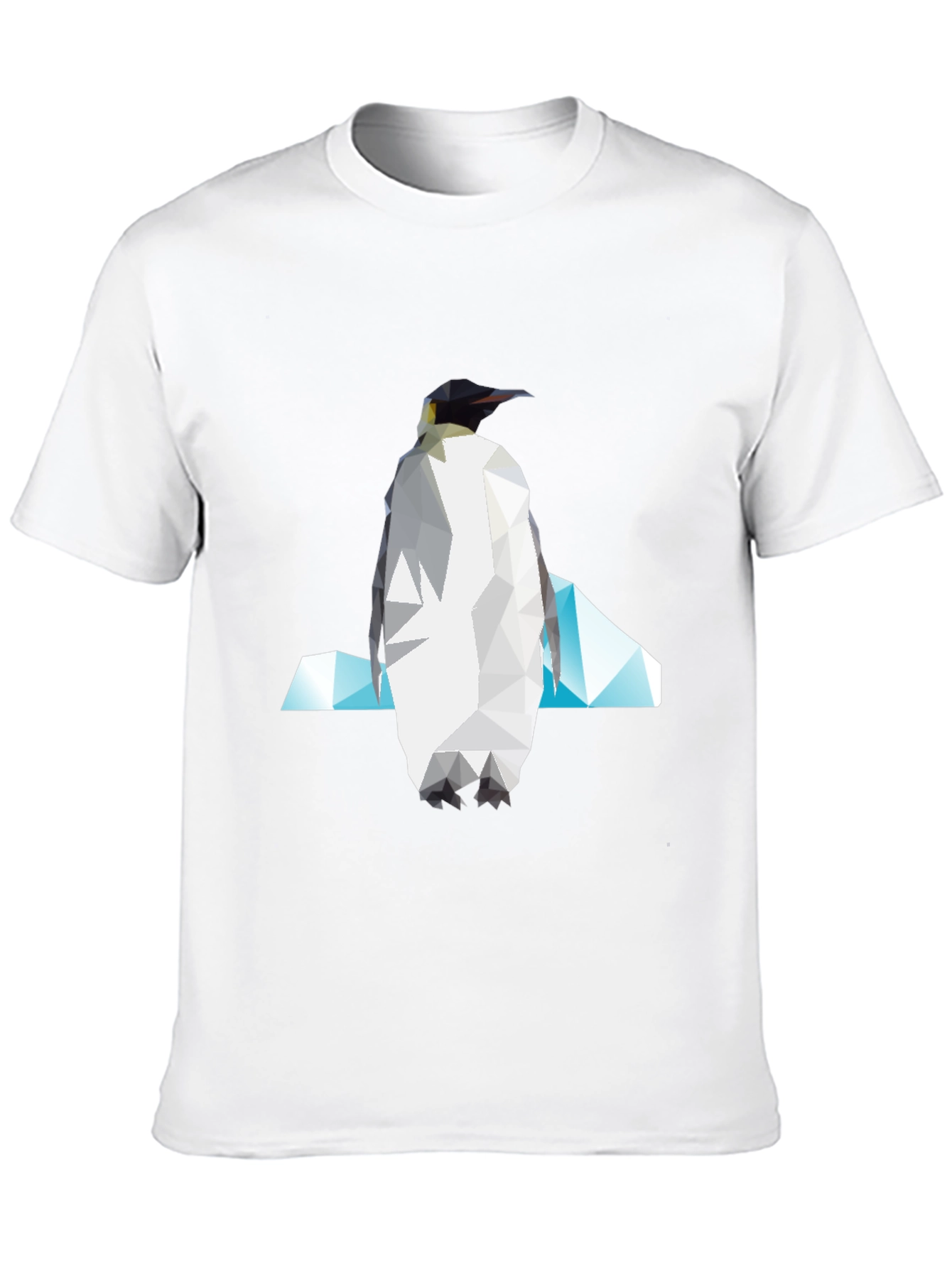 Black Geometric Penguin Graphic Tee view 10