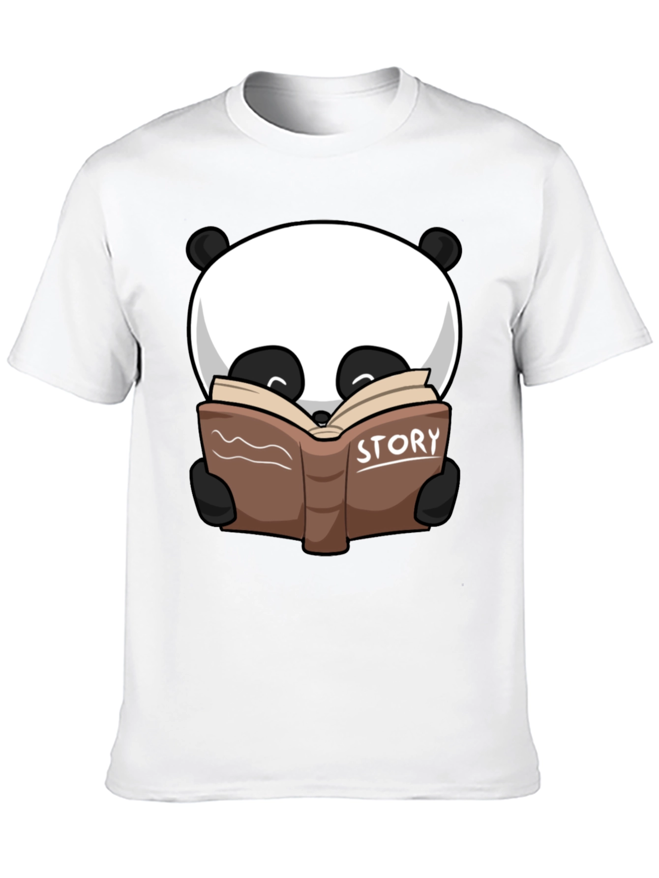 Black Panda Story Book T-Shirt view 10