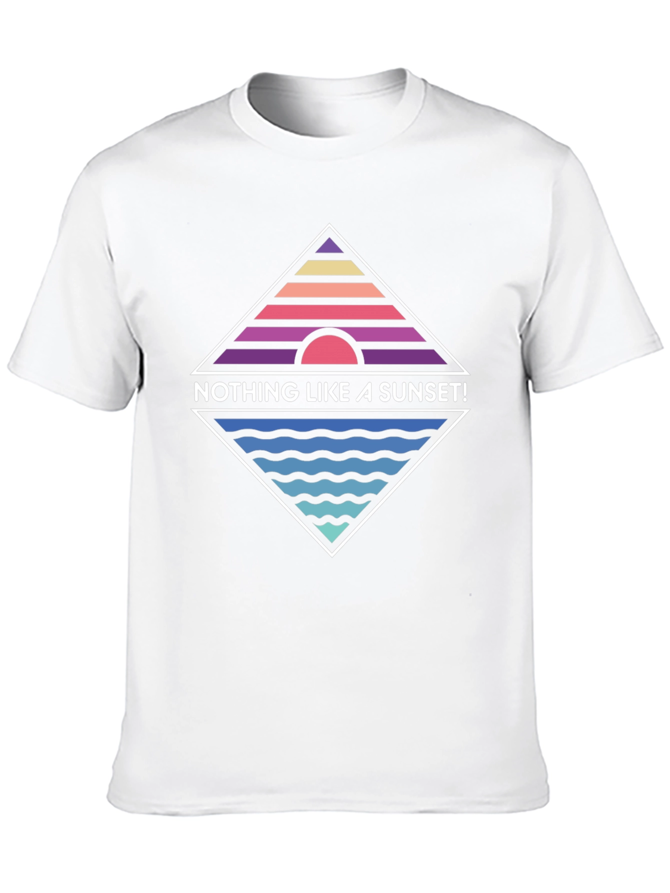 Black Retro Sunset Graphic T-Shirt - "Nothing Like A Sunset!" view 10