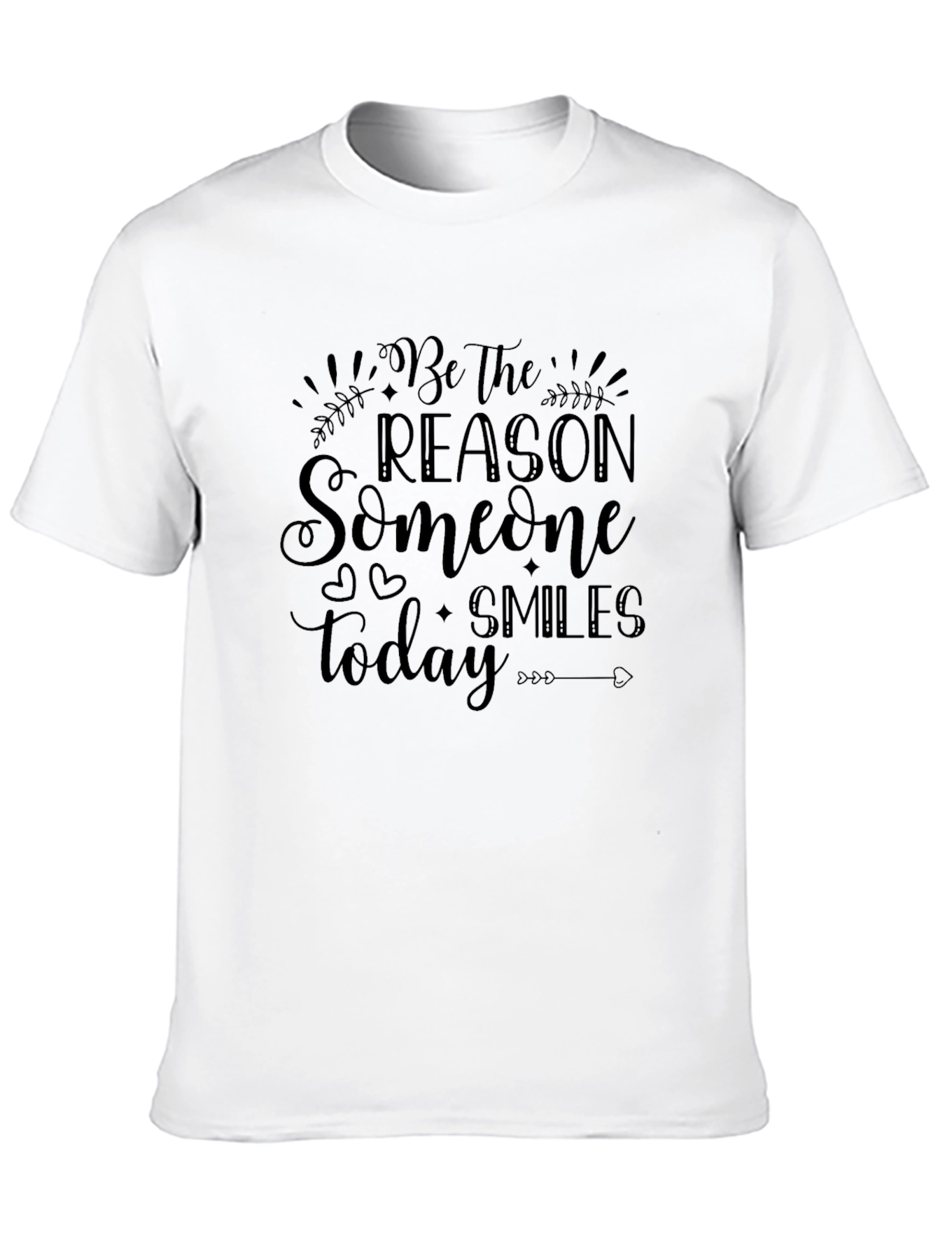 Black Be The Reason Someone Smiles Today T-Shirt view 10