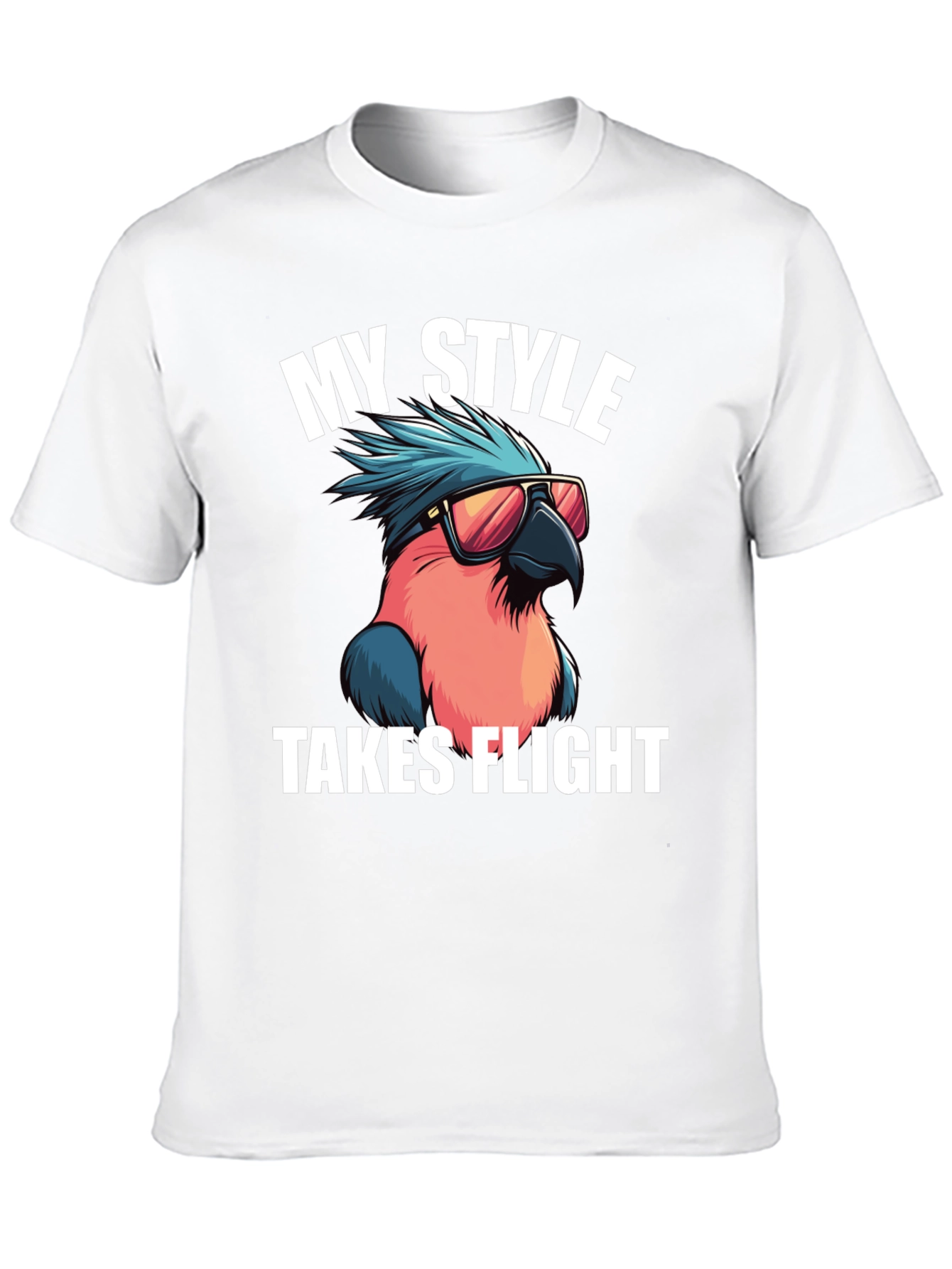 Black Cool Parrot T-Shirt: My Style Takes Flight view 10