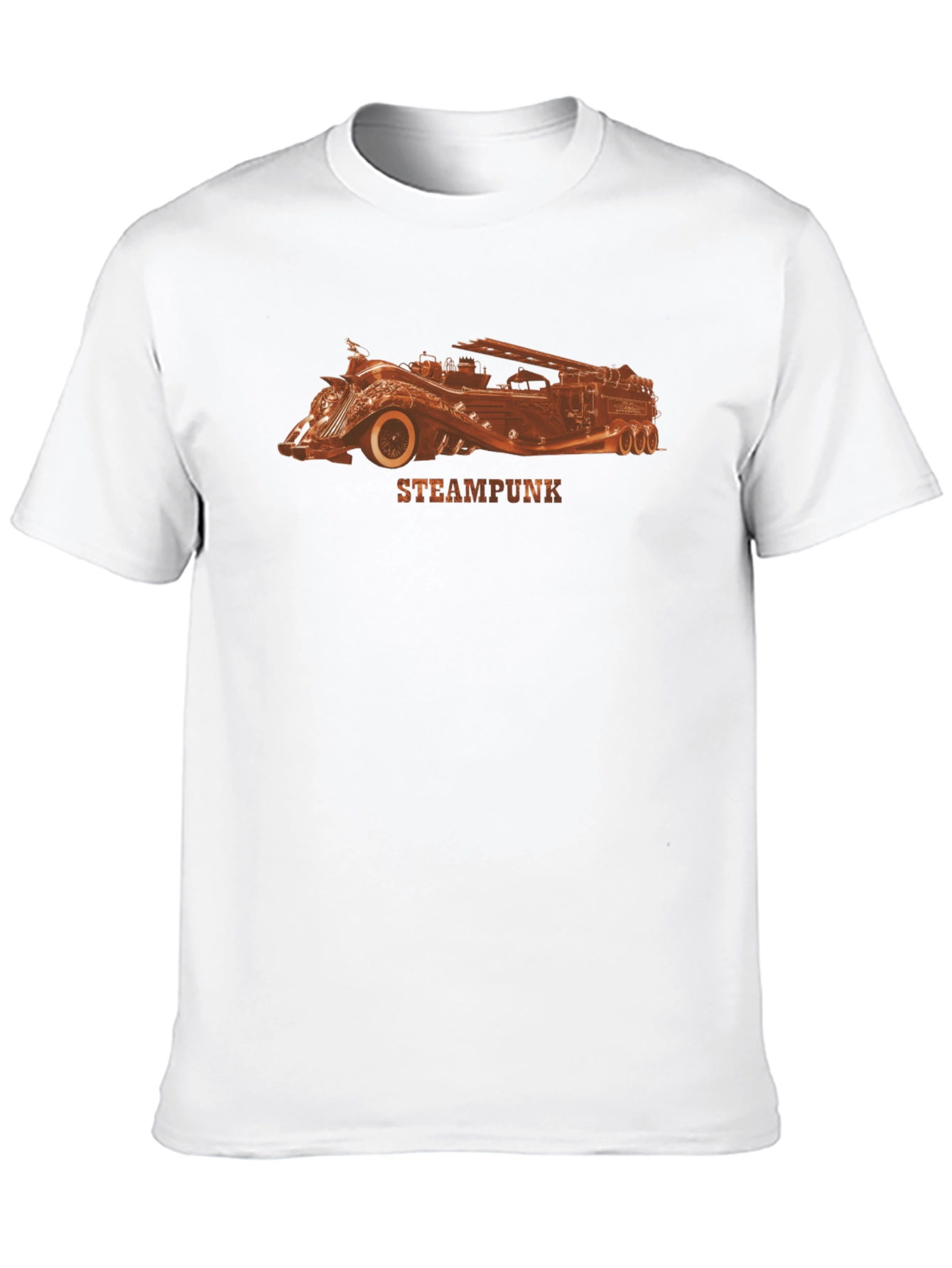 Black Steampunk Car Graphic T-Shirt view 10