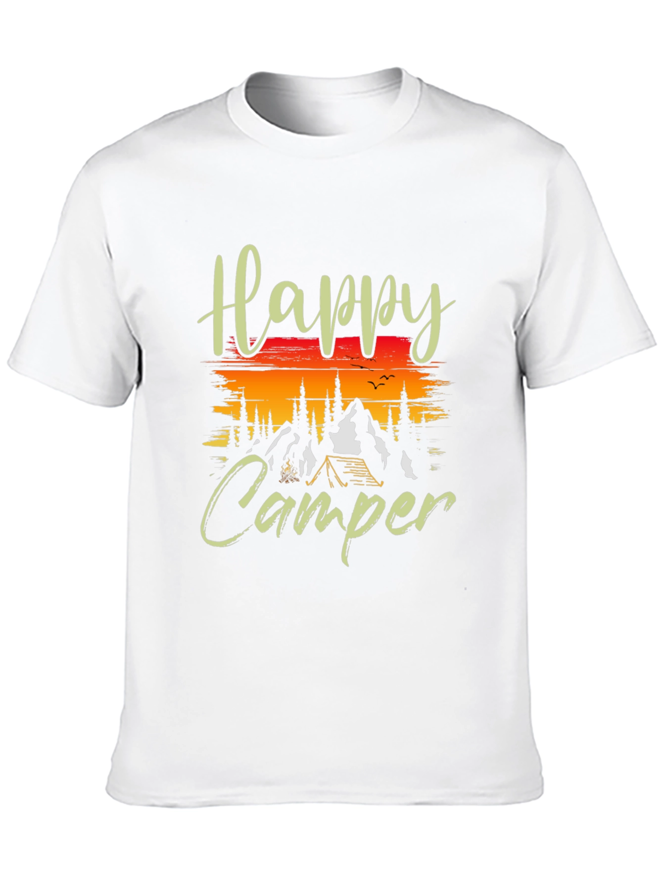 Black Happy Camper Graphic T-Shirt view 10