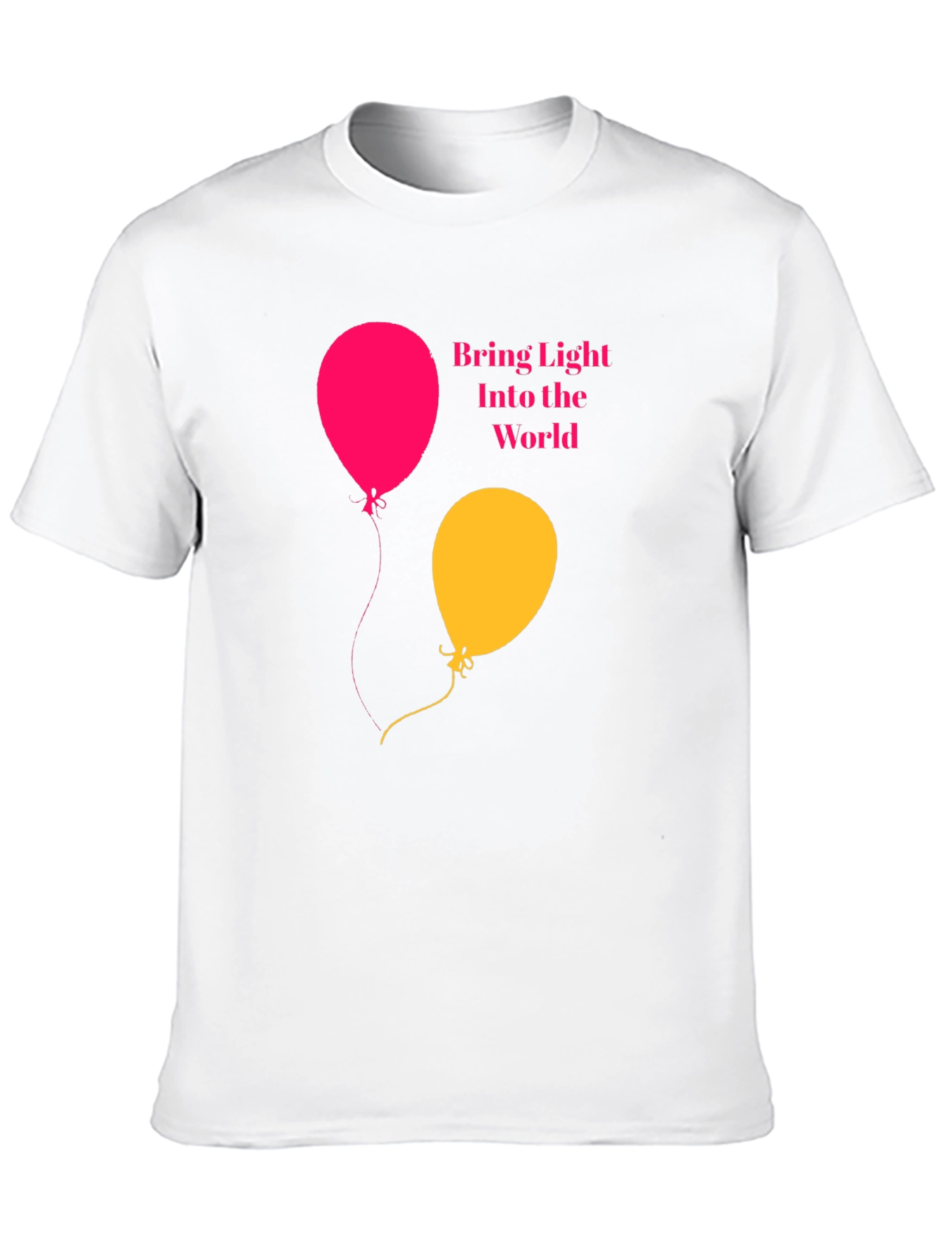 Black Bring Light Balloons Graphic Tee view 10