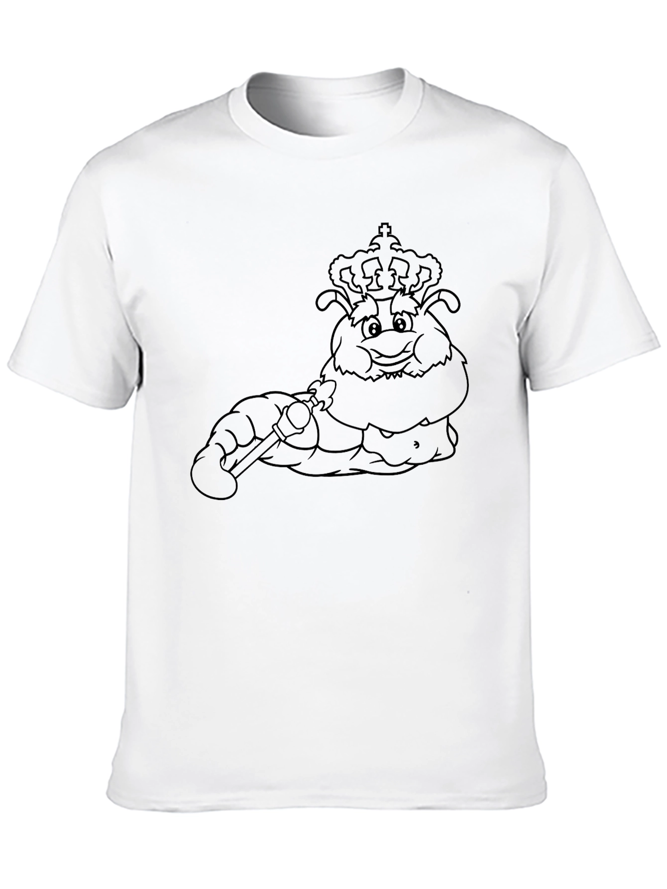 Black Cartoon Crowned Grub Tee view 10