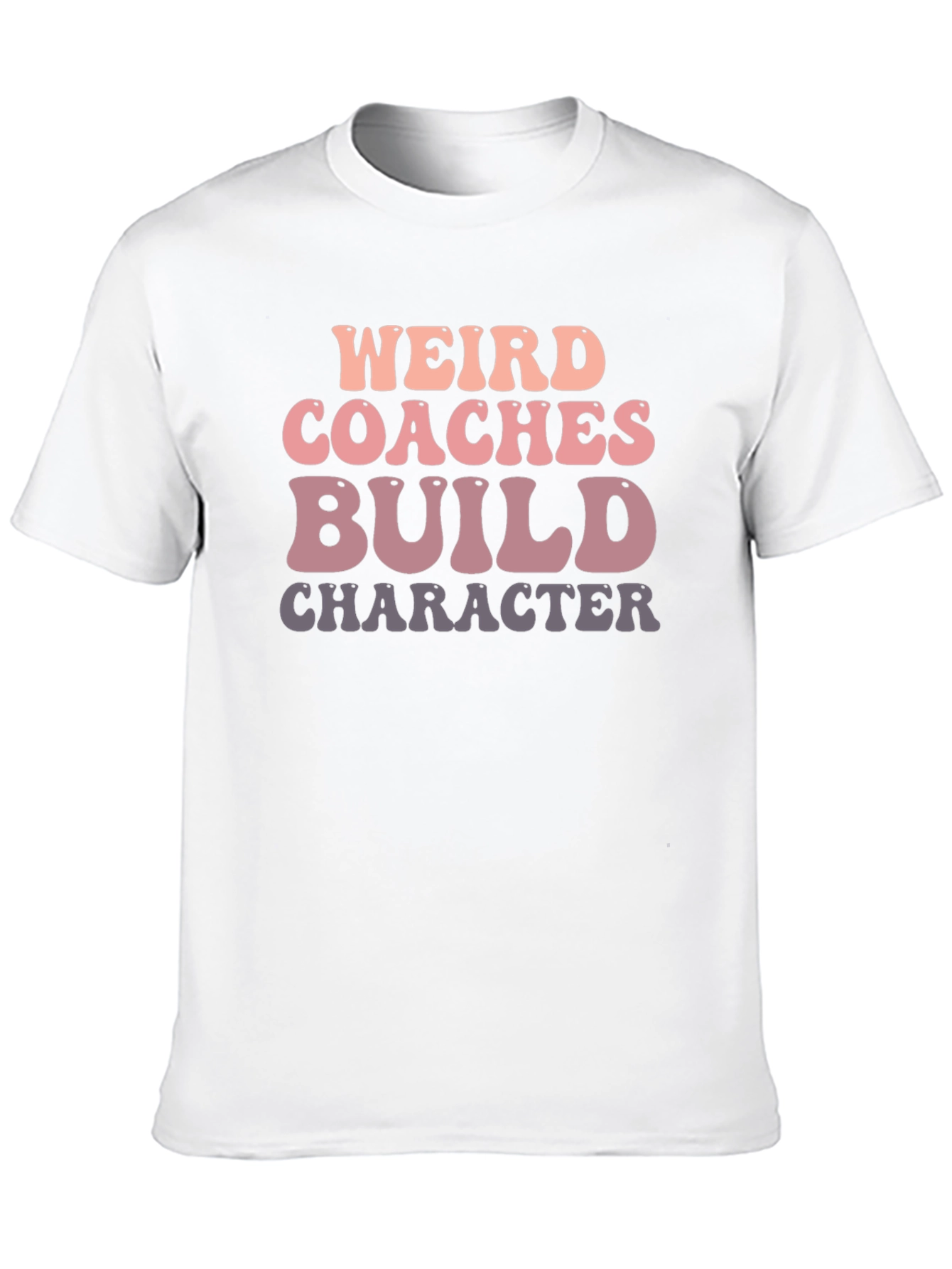 Black Weird Coaches Build Character Graphic Tee view 10