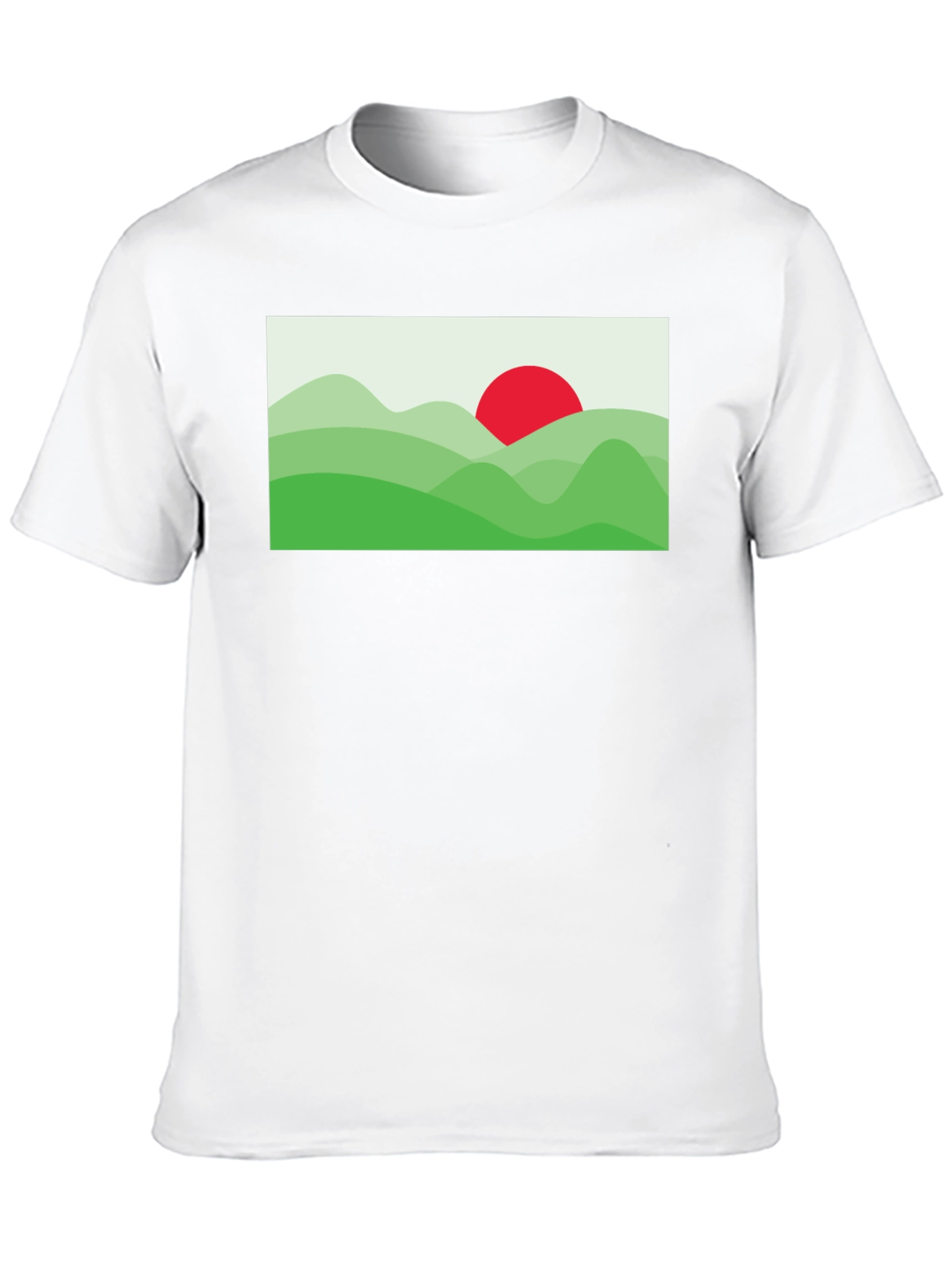 Black Nature Graphic Tee - Modern Landscape Design view 10