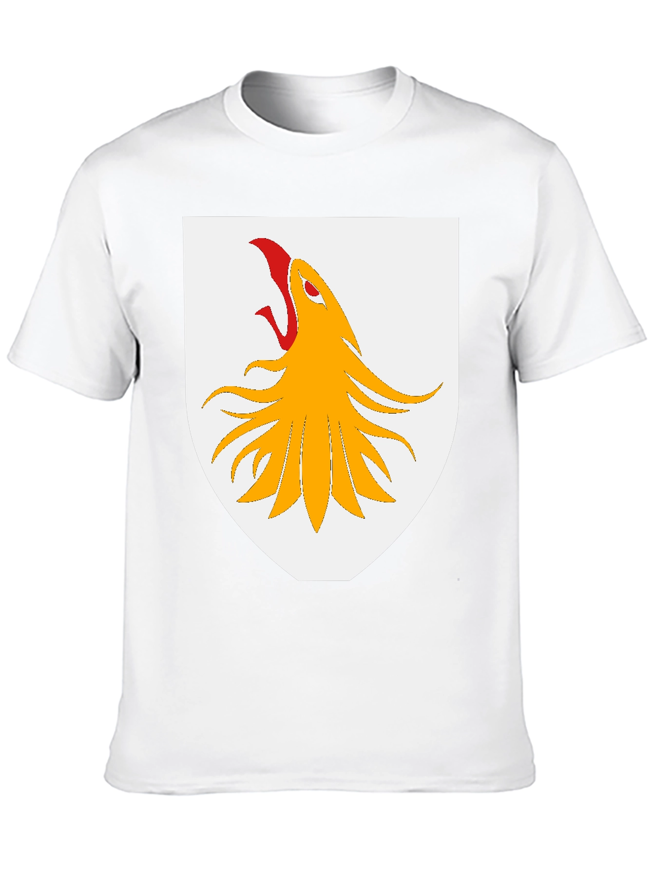 Black Griffin Shield Graphic T-Shirt - Black Cotton Tee view 10