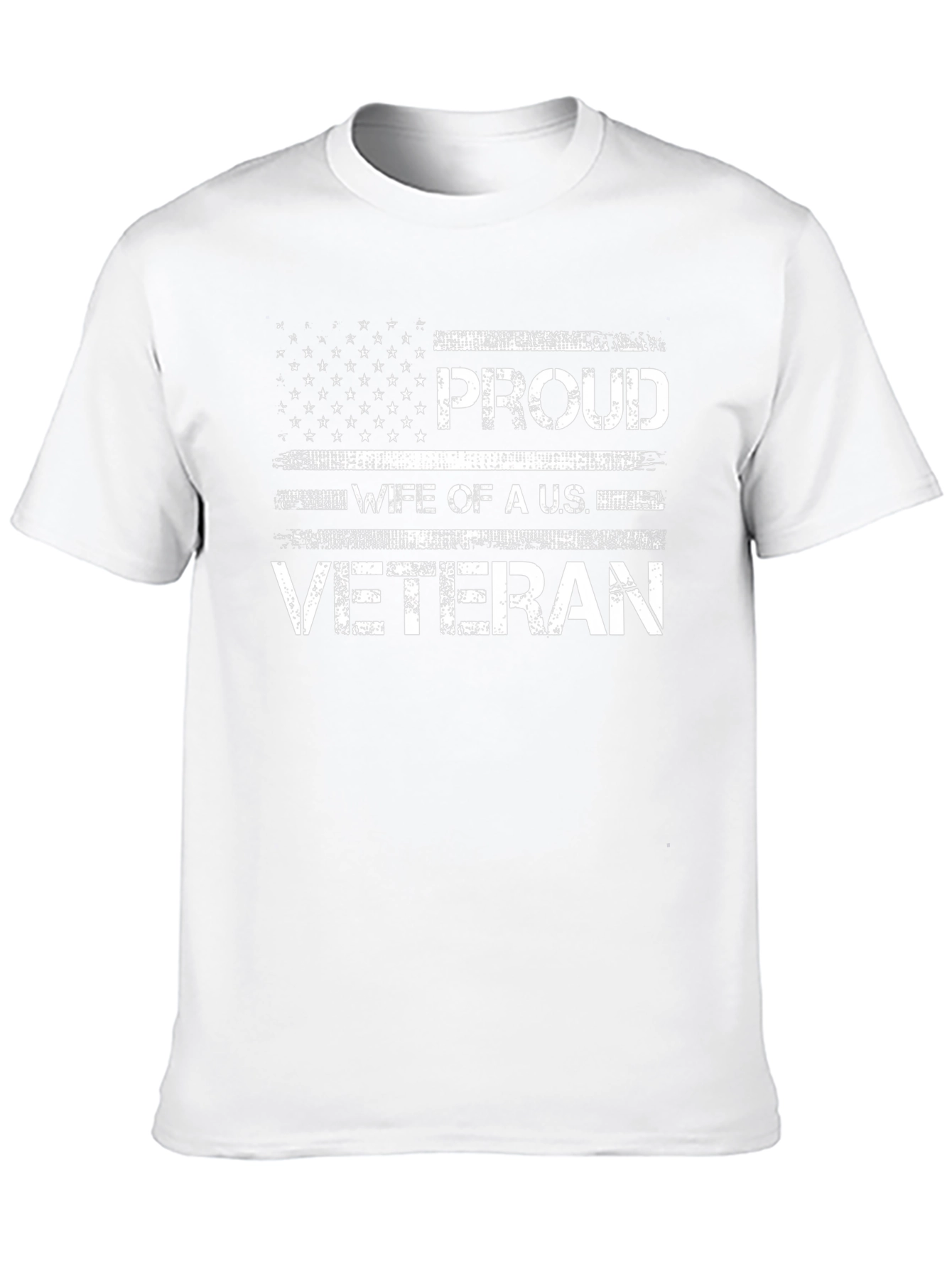 Black Proud Wife of a U.S. Veteran Graphic Tee view 10