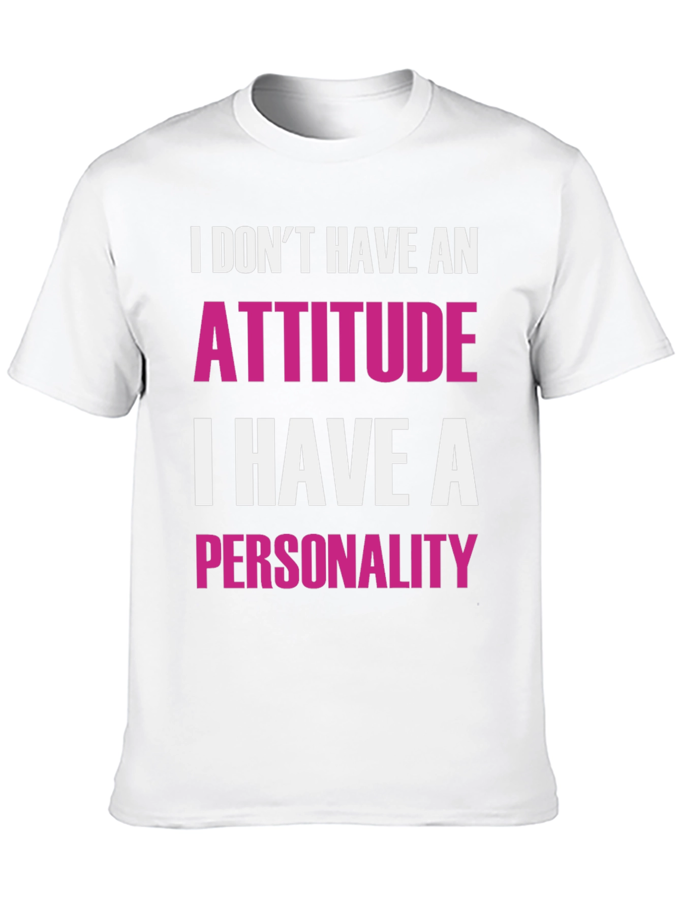Black Funny Attitude Personality Graphic T-Shirt view 10