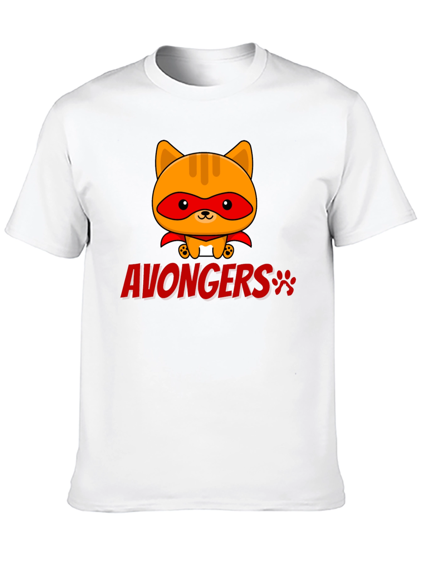 Black Avongers Cat Superhero T-Shirt  view 10