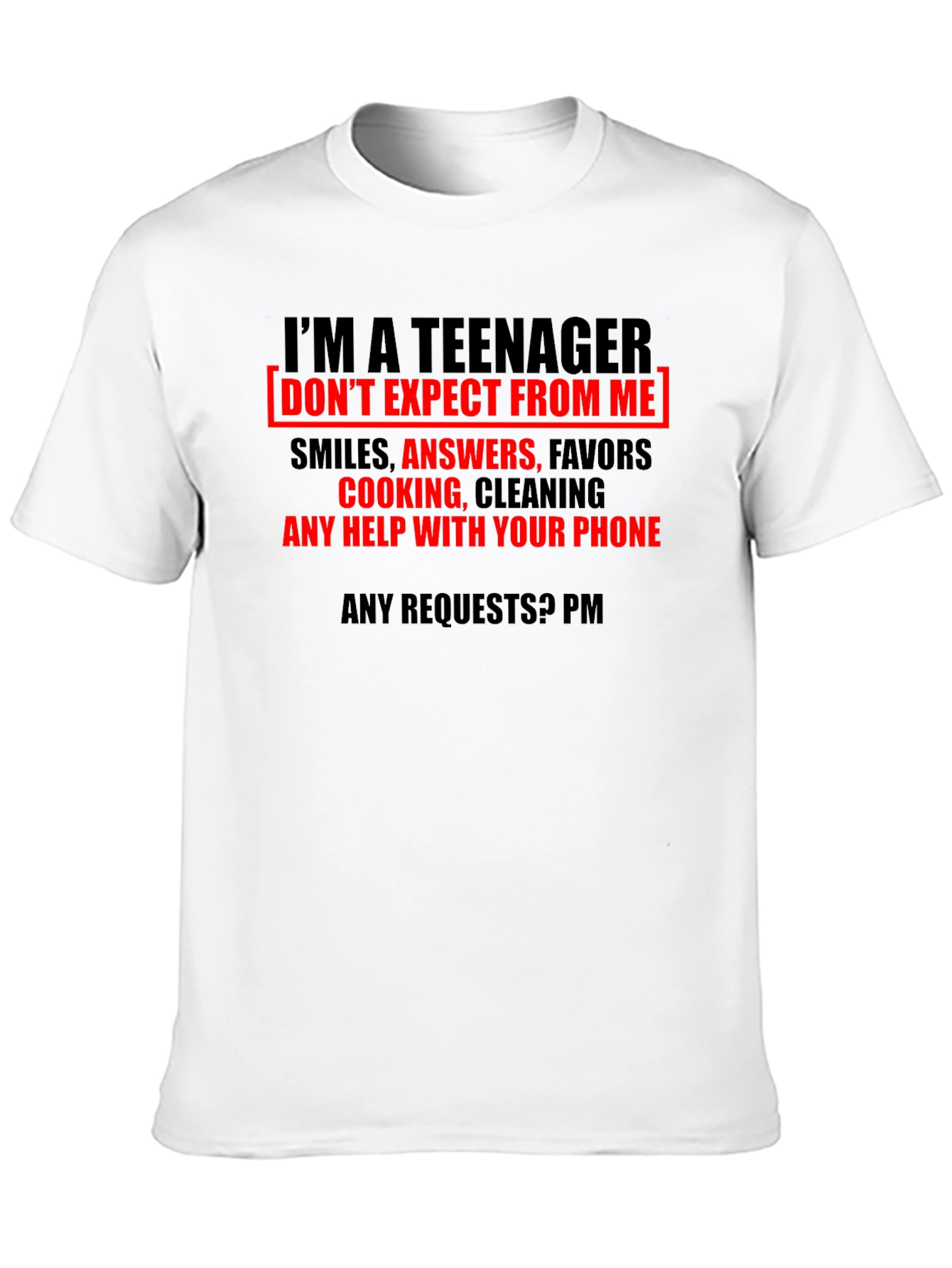 Black Teenager Funny Graphic T-Shirt view 10